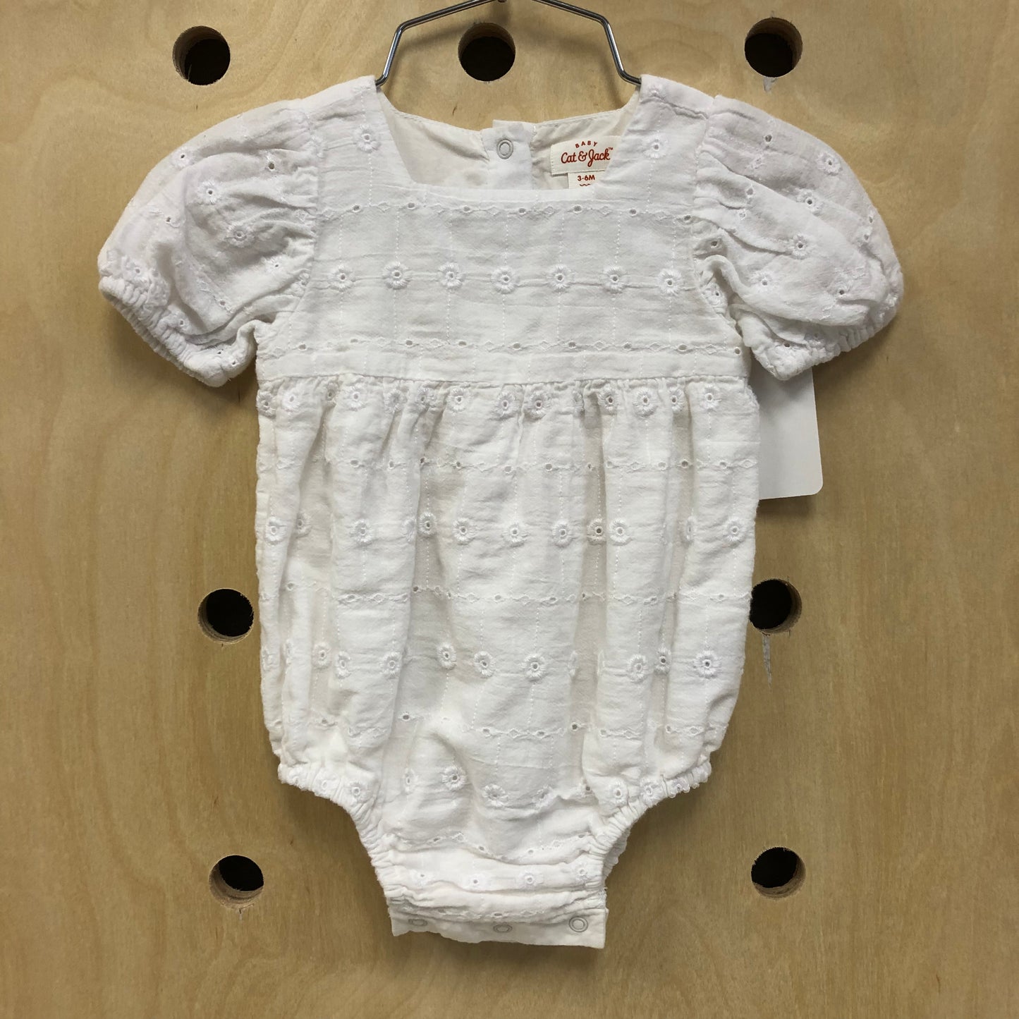 White Eyelet Romper NEW!