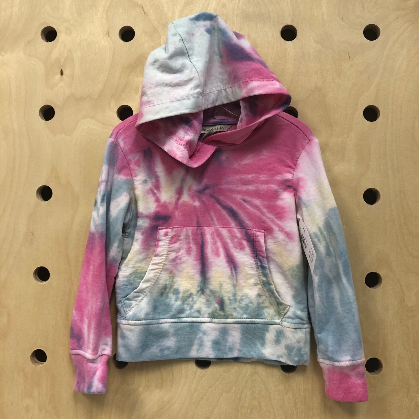 Pink & Blue Tie Dye Hoodie