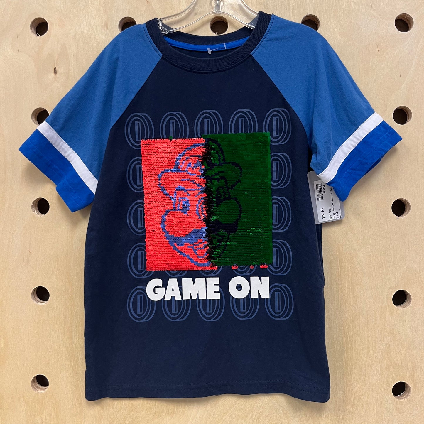 Mario Sequins Game On Tee