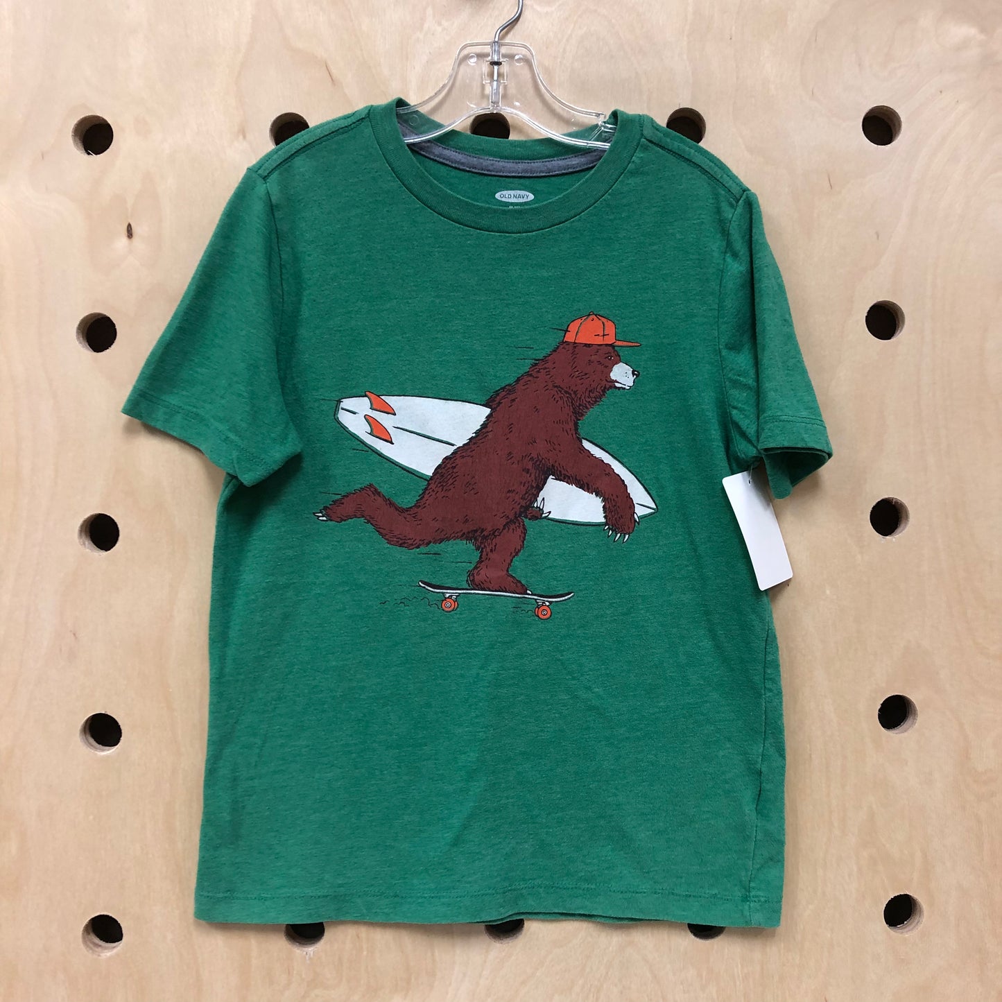 Green Skater Bear Tee