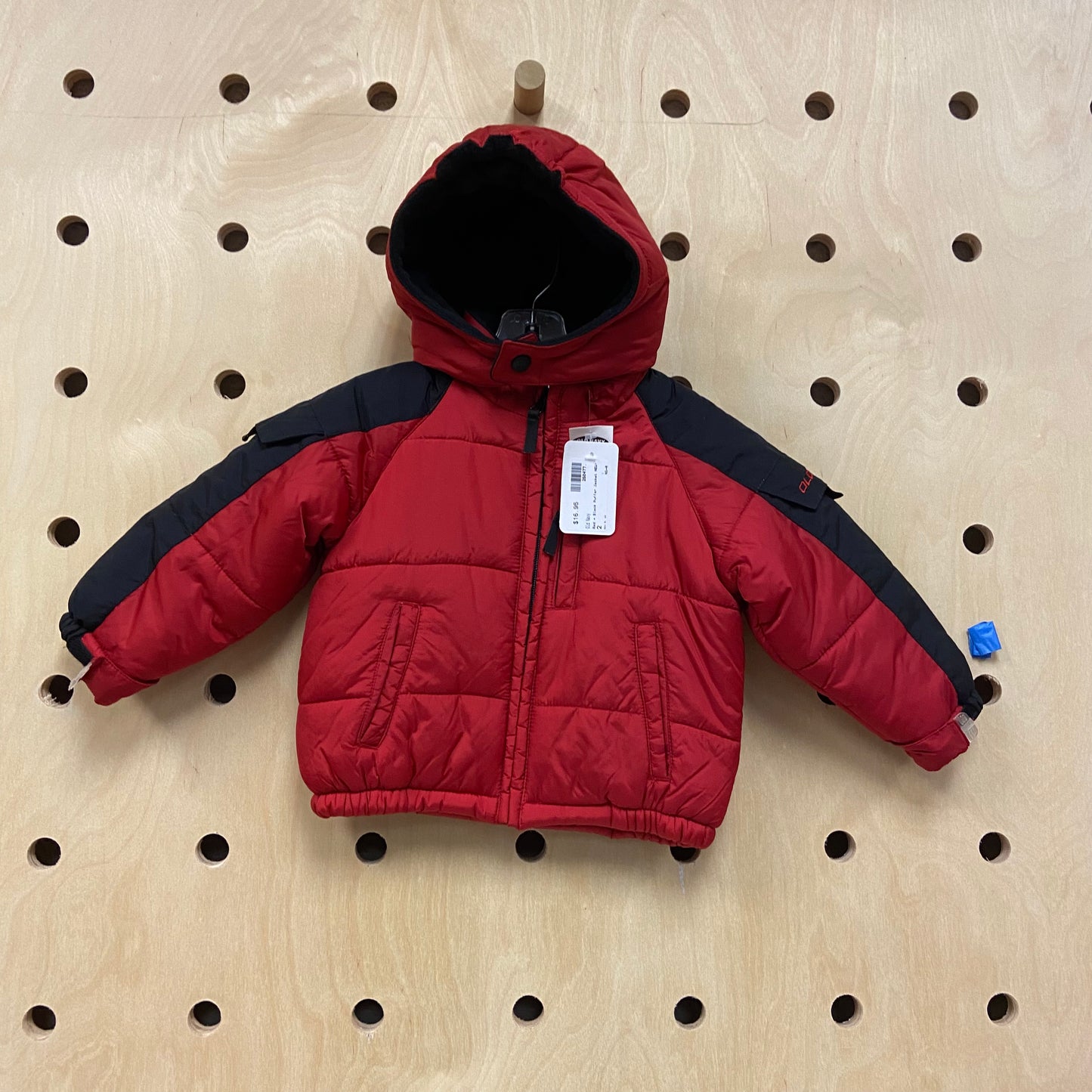 Red + Black Puffer Jacket NEW!