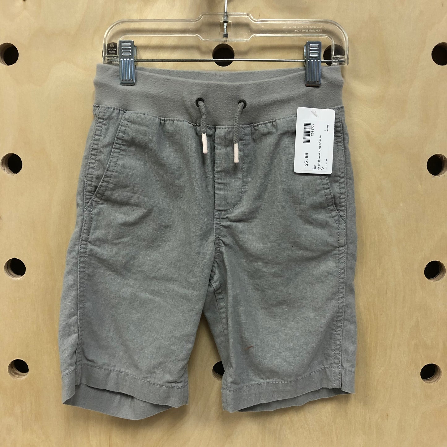 Grey Drawstring Shorts