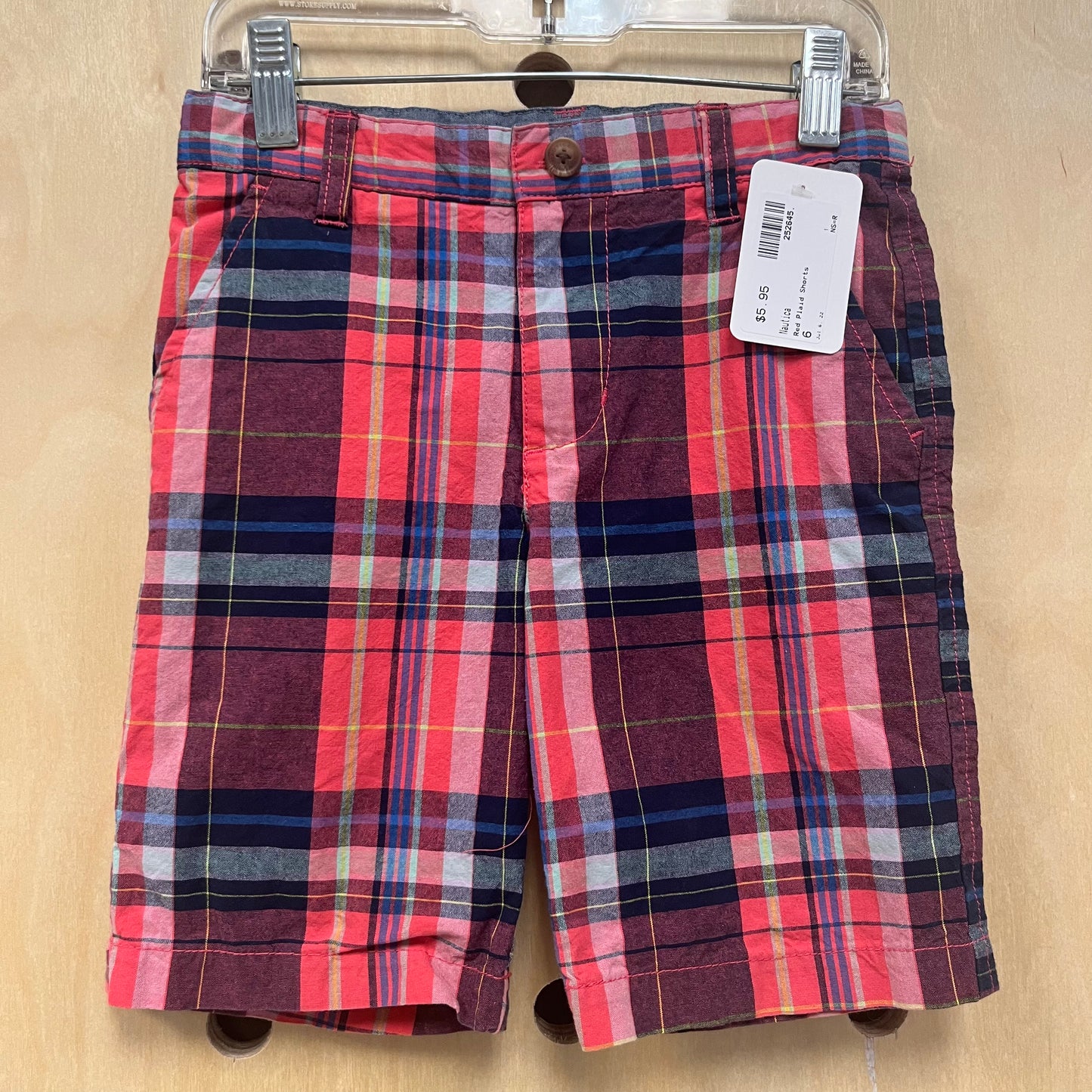 Red Plaid Shorts
