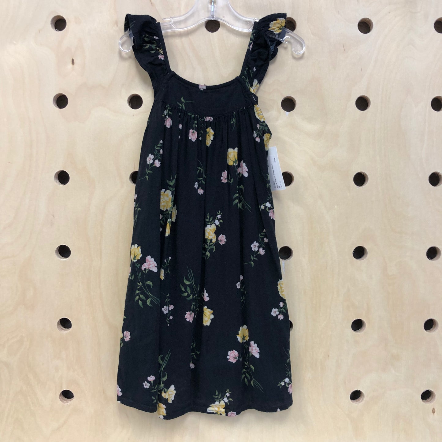 Black Floral Flowy Dress