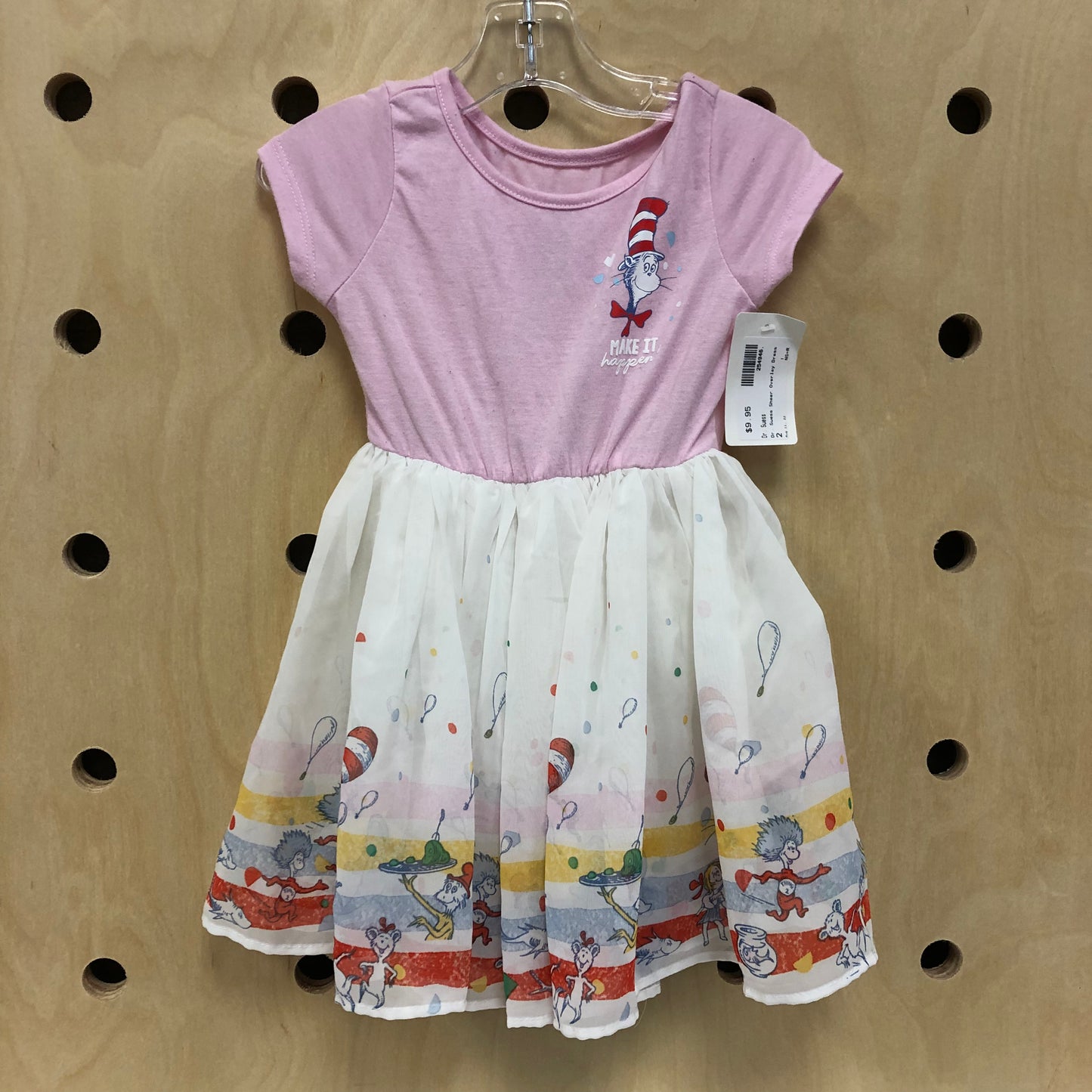 Dr. Suess Sheer Overlay Dress