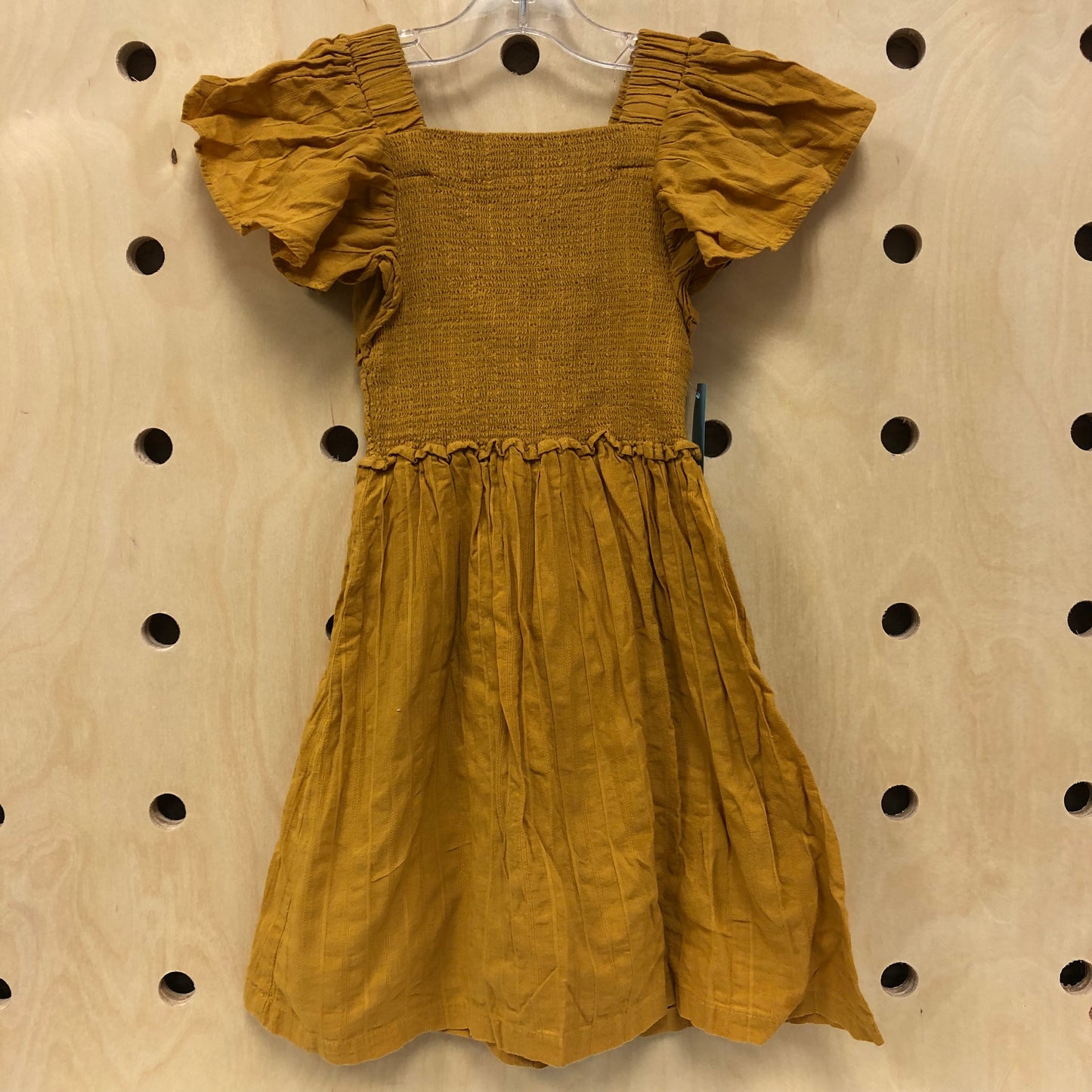 Mustard Smocked Dress