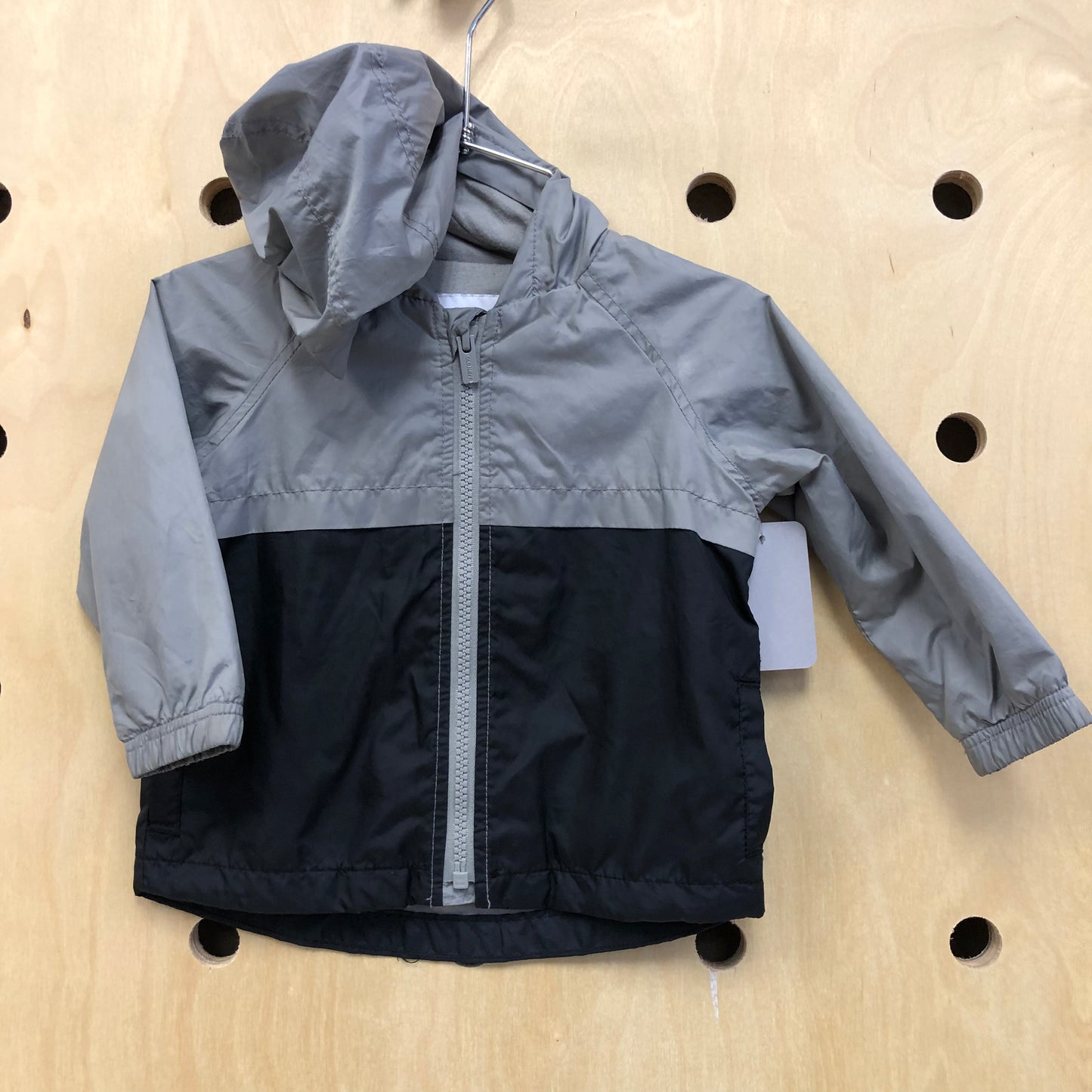 Grey + Black Zip Hoodie