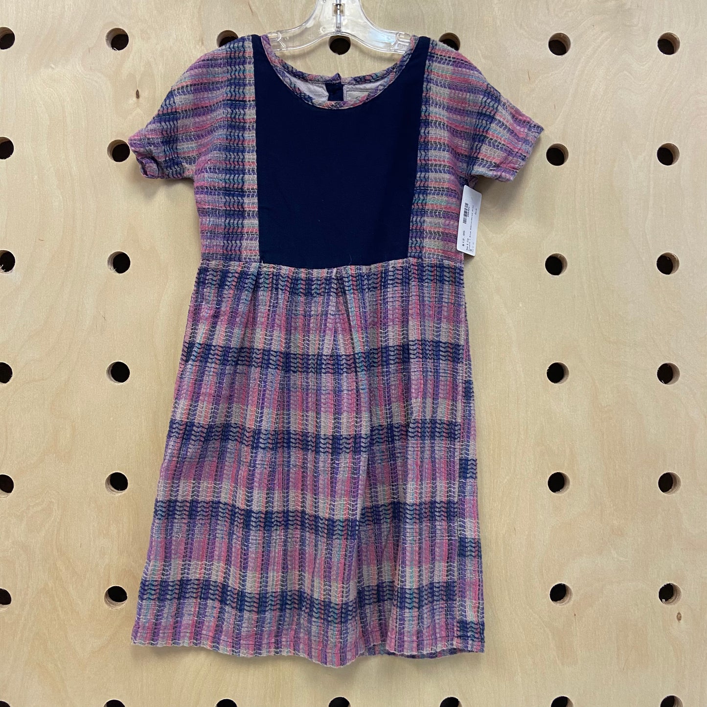 Purple + Blue Embroidered Dres
