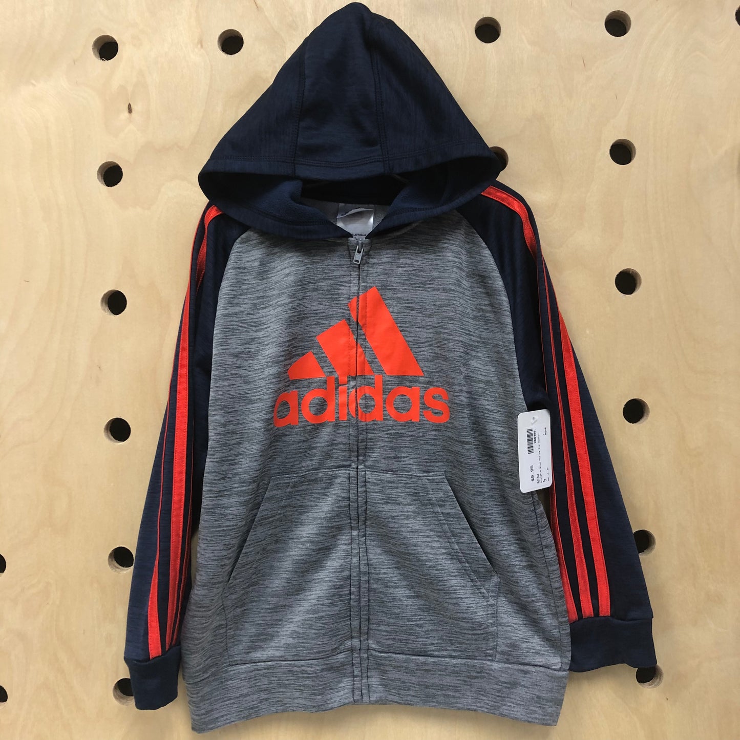 Orange & Blue Active Zip Hoodie