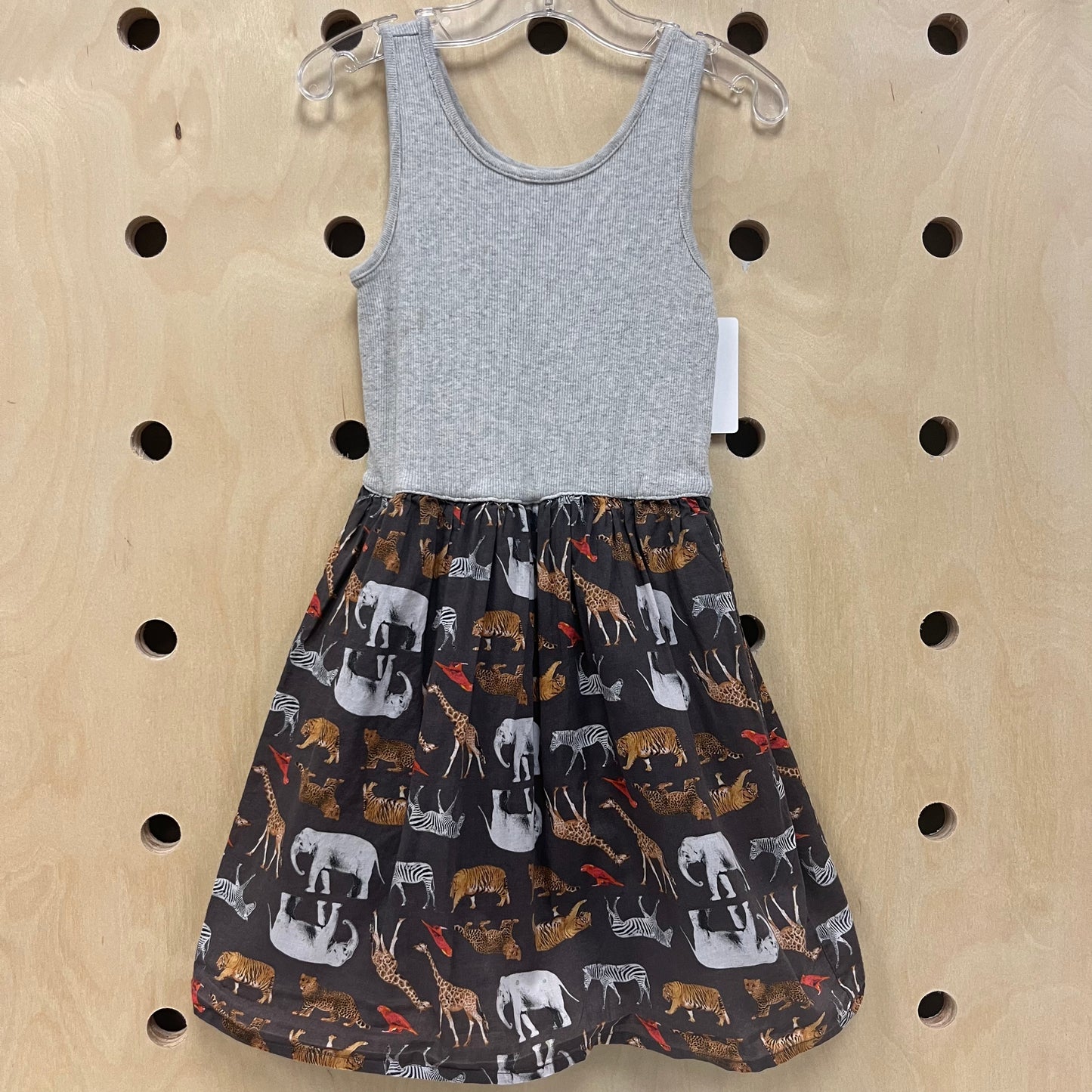 Grey Ribbed Safari Dress