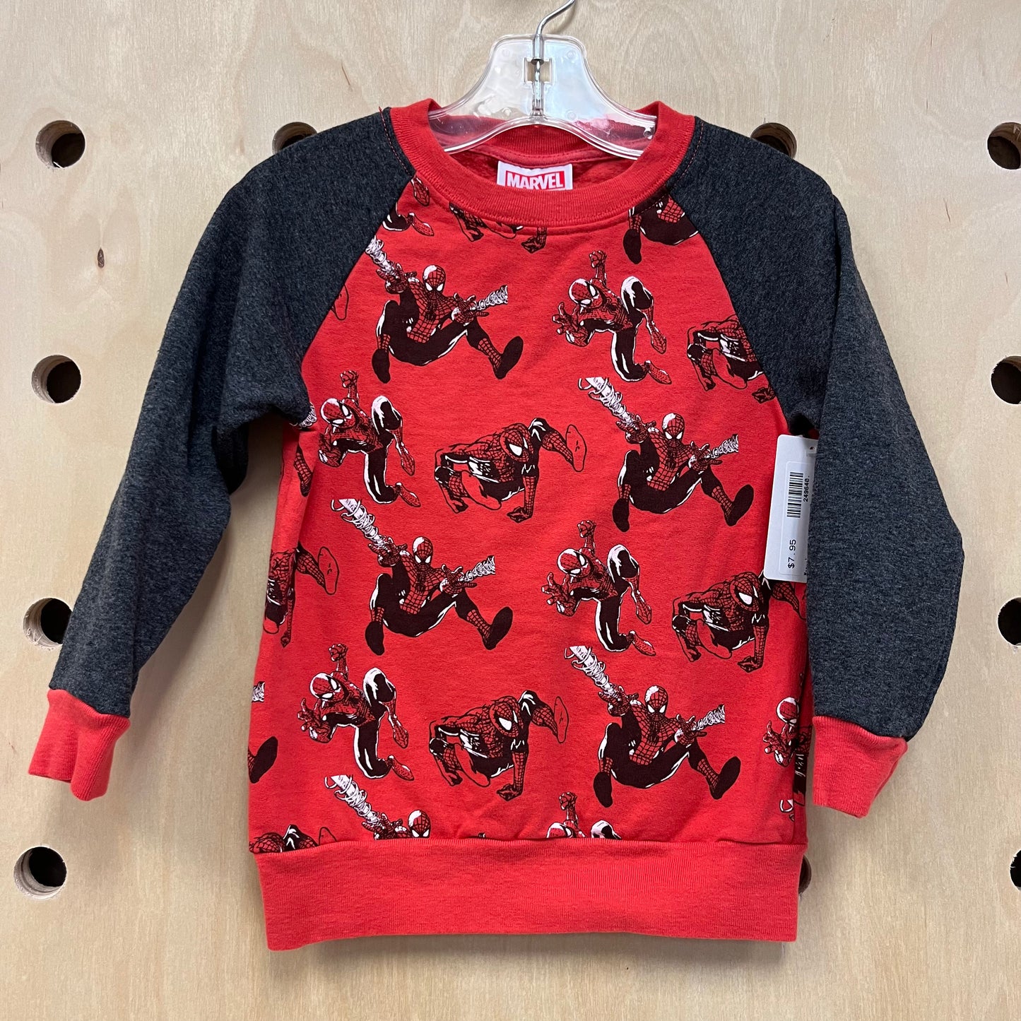 Red Spiderman Raglan Pullover