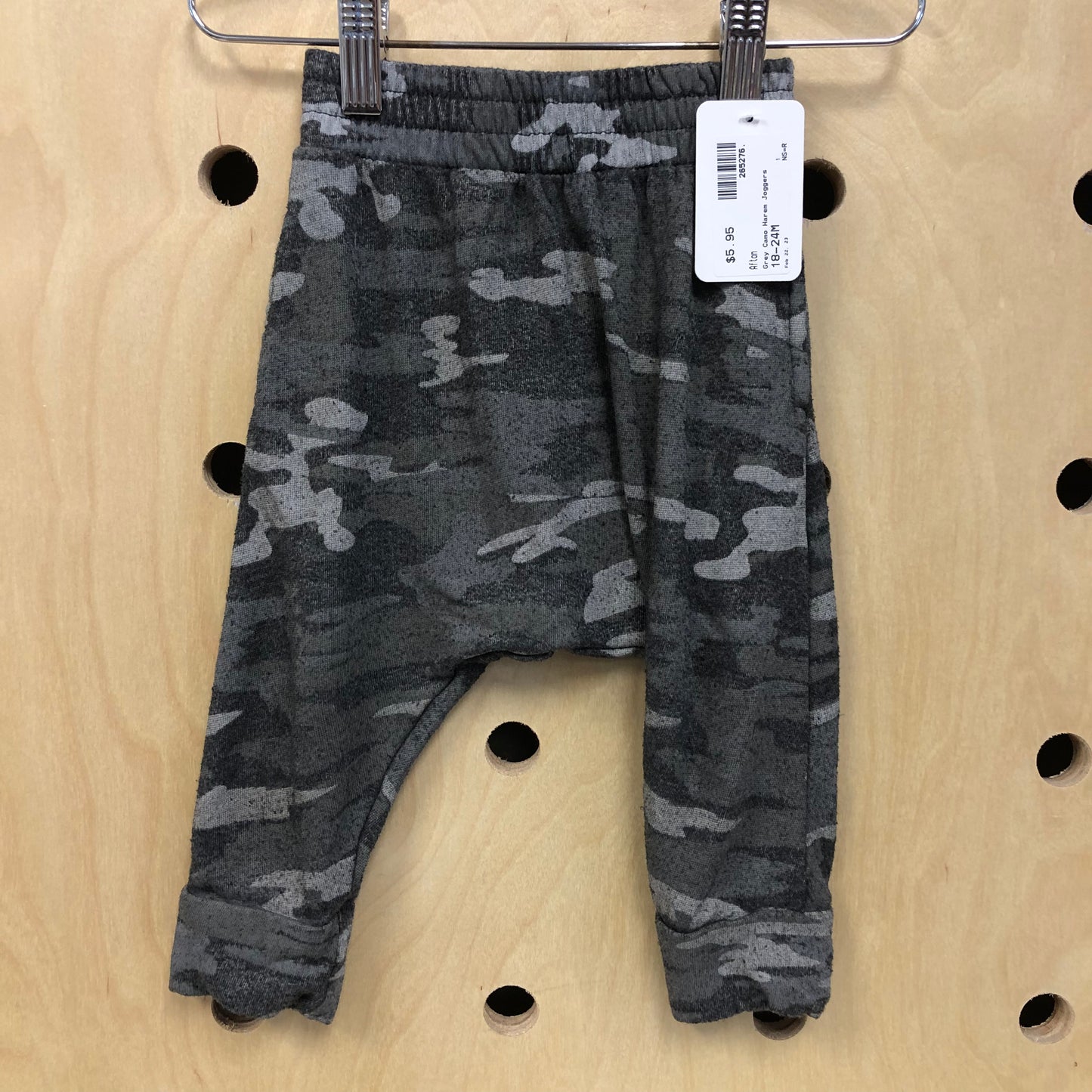 Grey Camo Harem Joggers