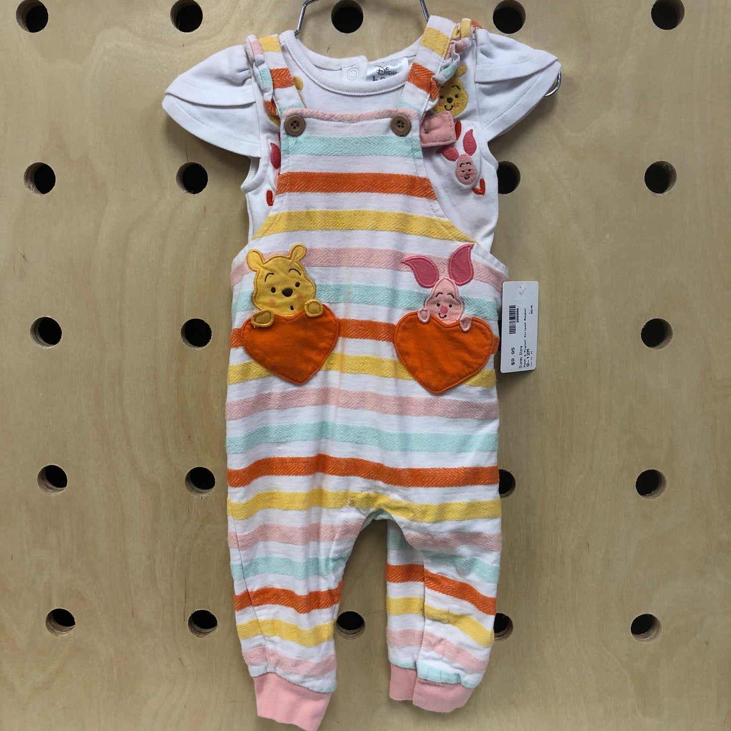 Pooh & Piglet Striped Romper