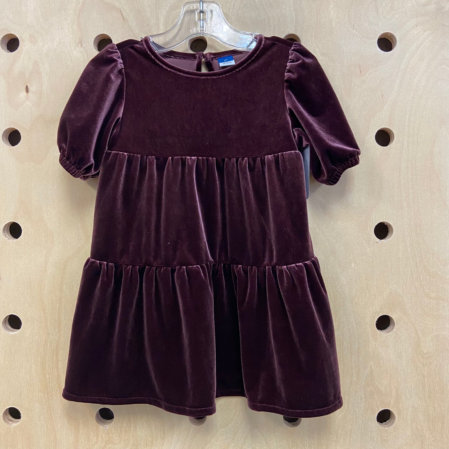 Plum Velour Dress