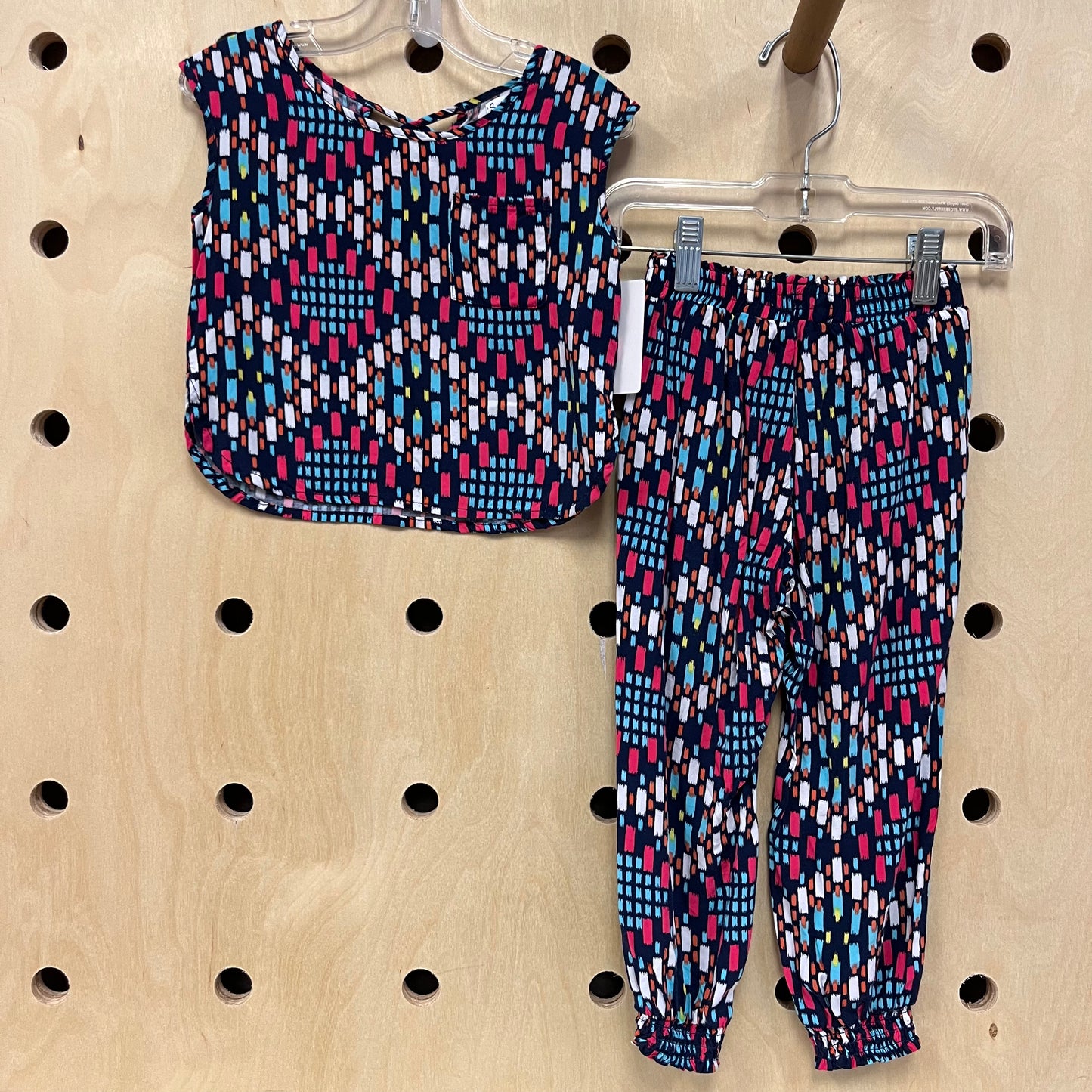 Navy Colorful Outfit