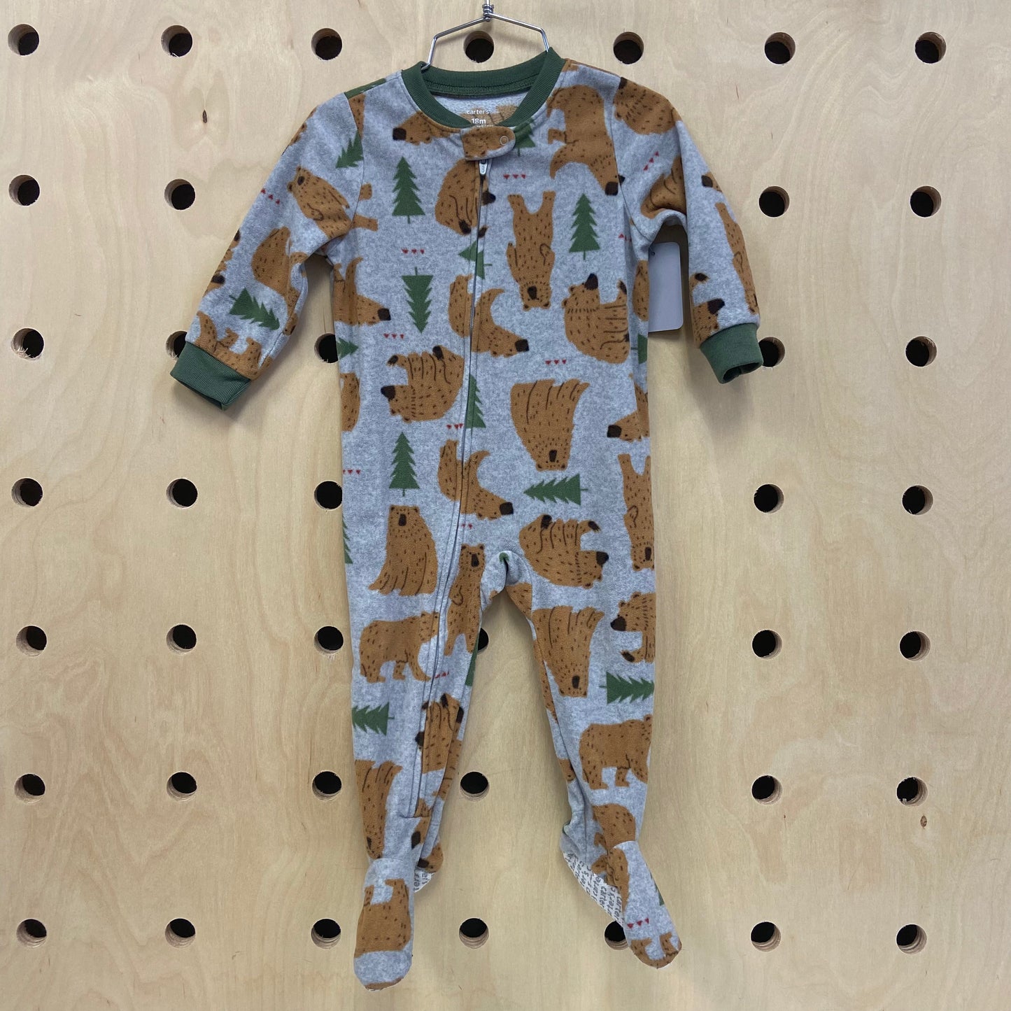Brown Bear Fleece Pajamas
