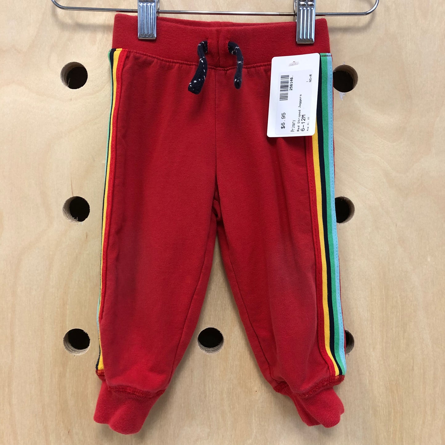 Red Striped Joggers