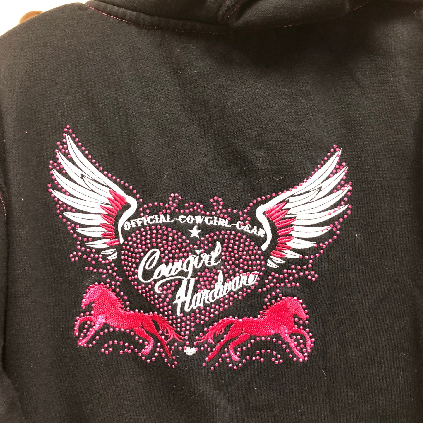 Black Bling Zip Hoodie
