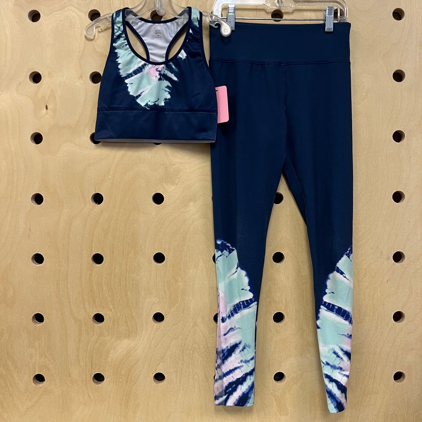 Blue Tie Dye Active Set