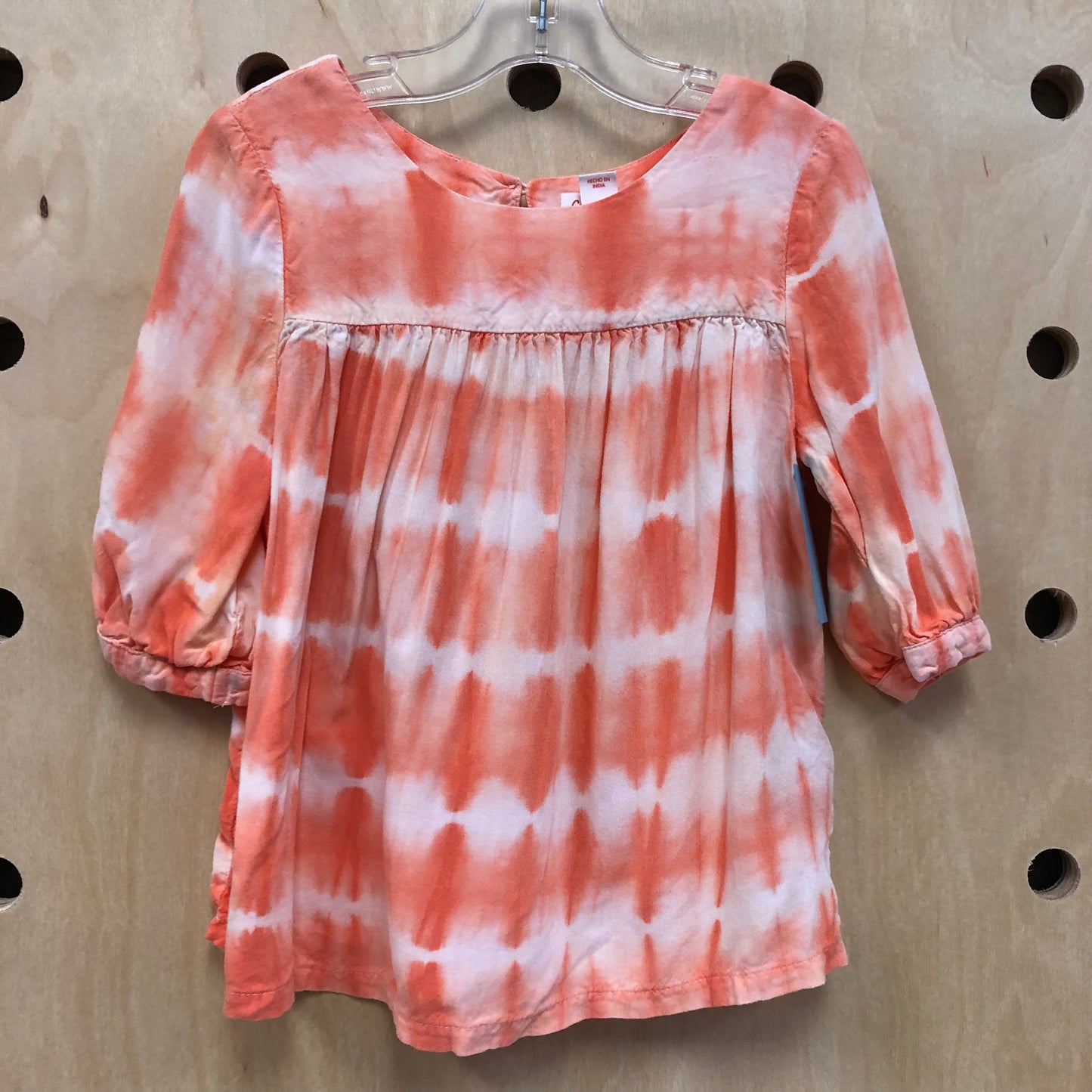 Coral Tie Dye Top