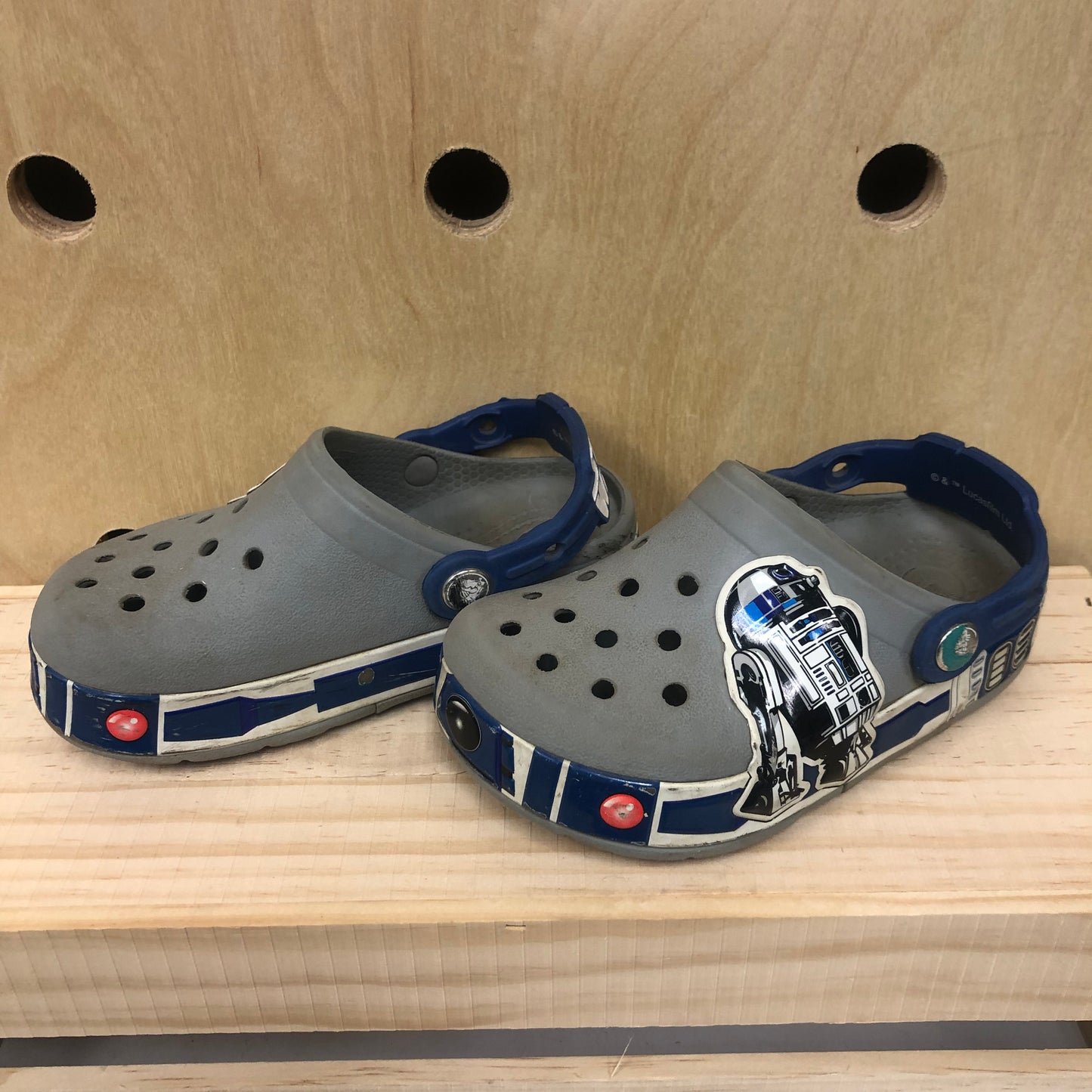 Grey R2D2 Clogs