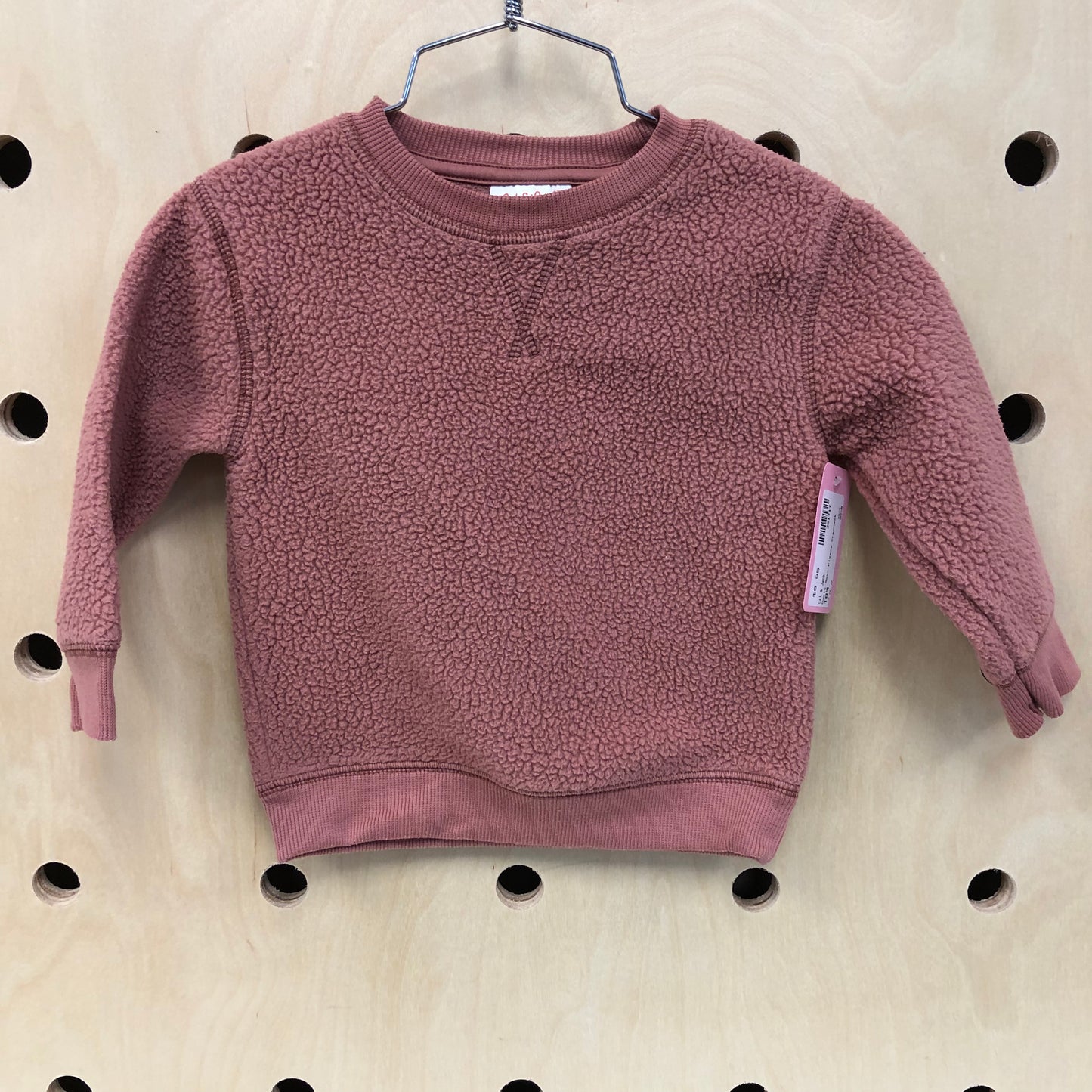 Dusty Rose Fleece Crewneck