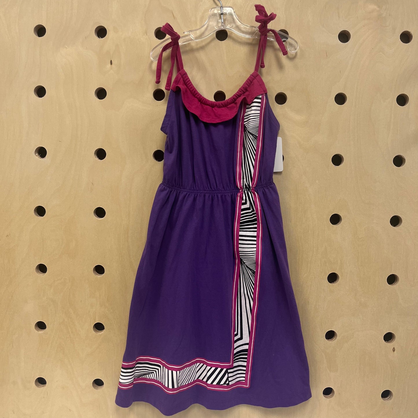 Purple + Pink Ruffle Dress