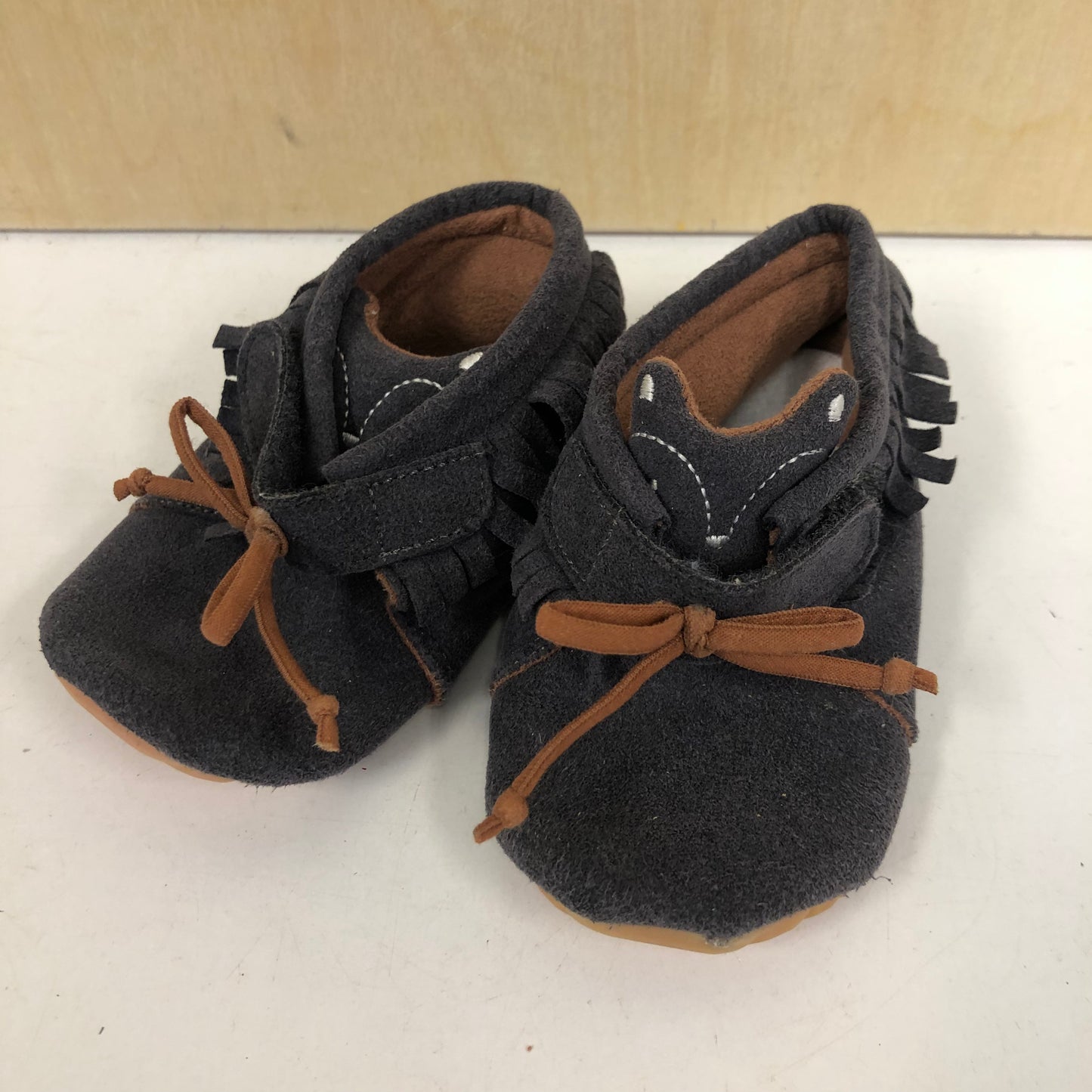 Grey Fox Fringe Moccs