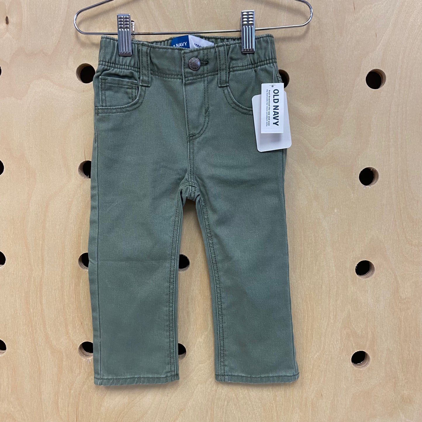Olive Straight Denim NEW