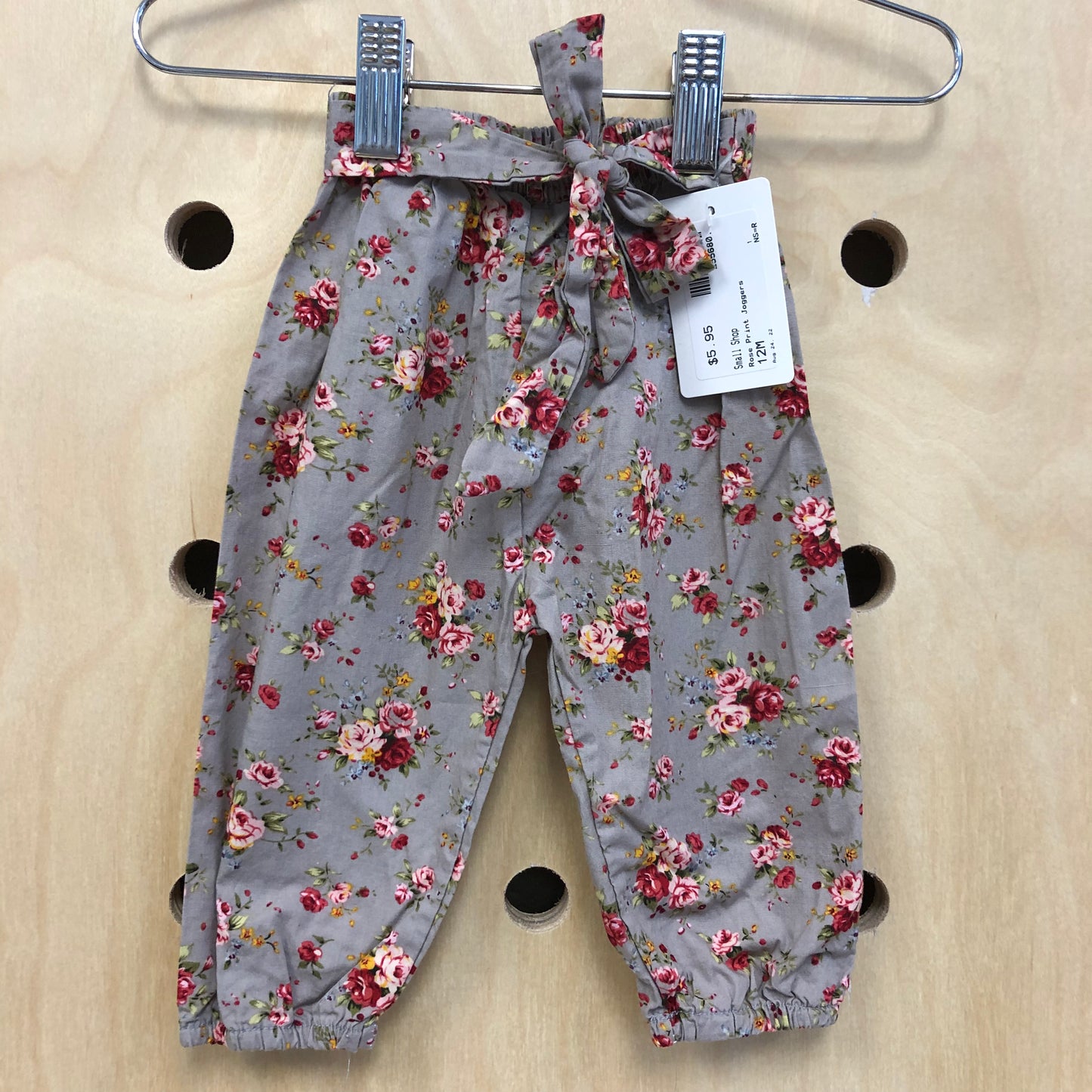 Rose Print Joggers