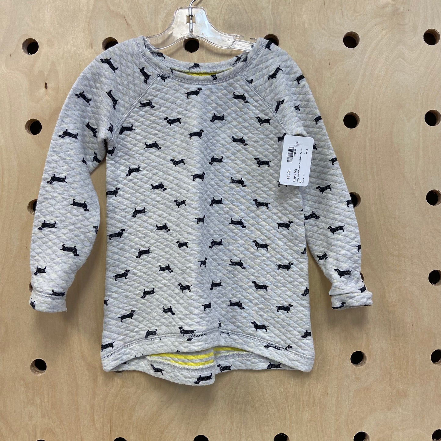 Grey Dauschound Quilted Tunic