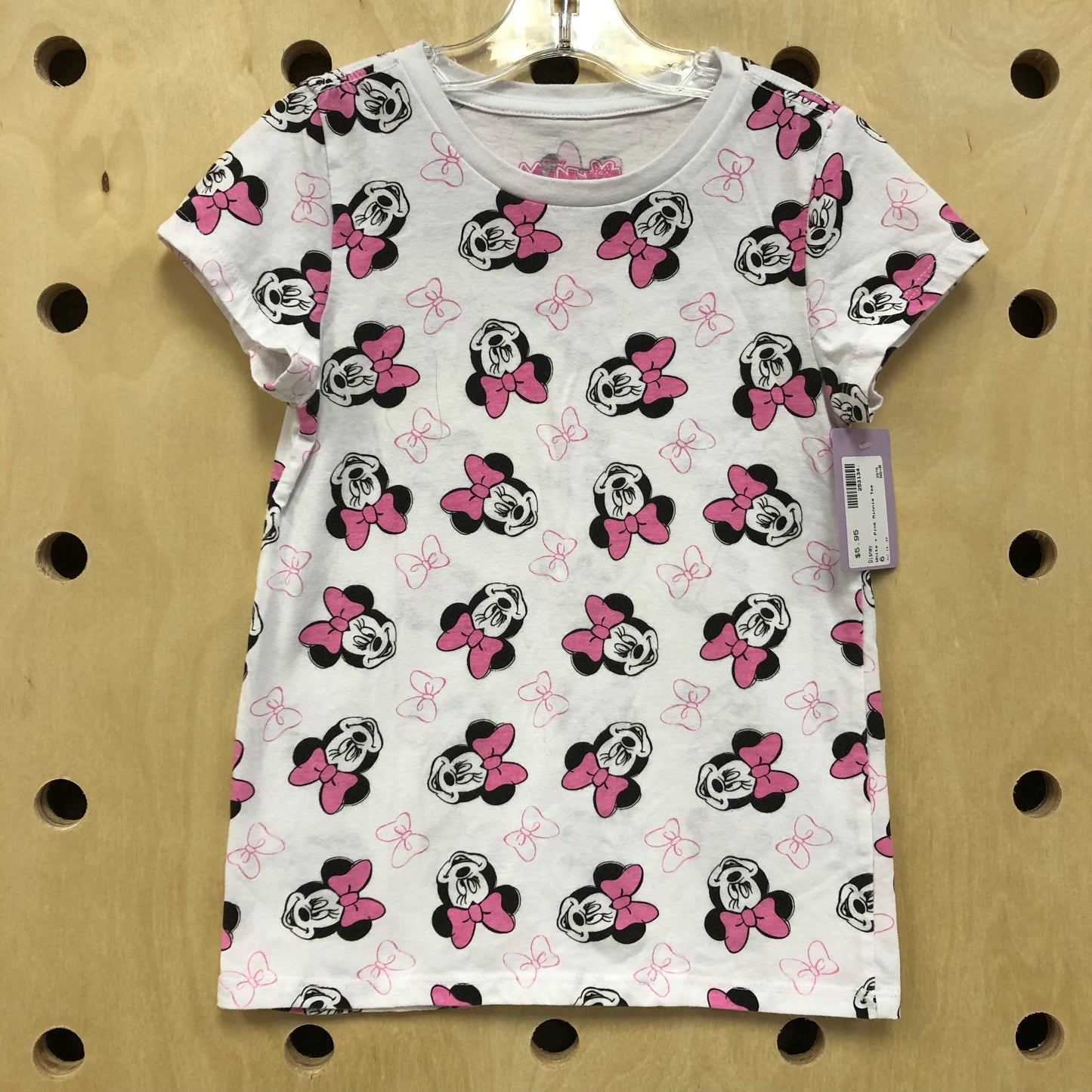 White + Pink Minnie Tee