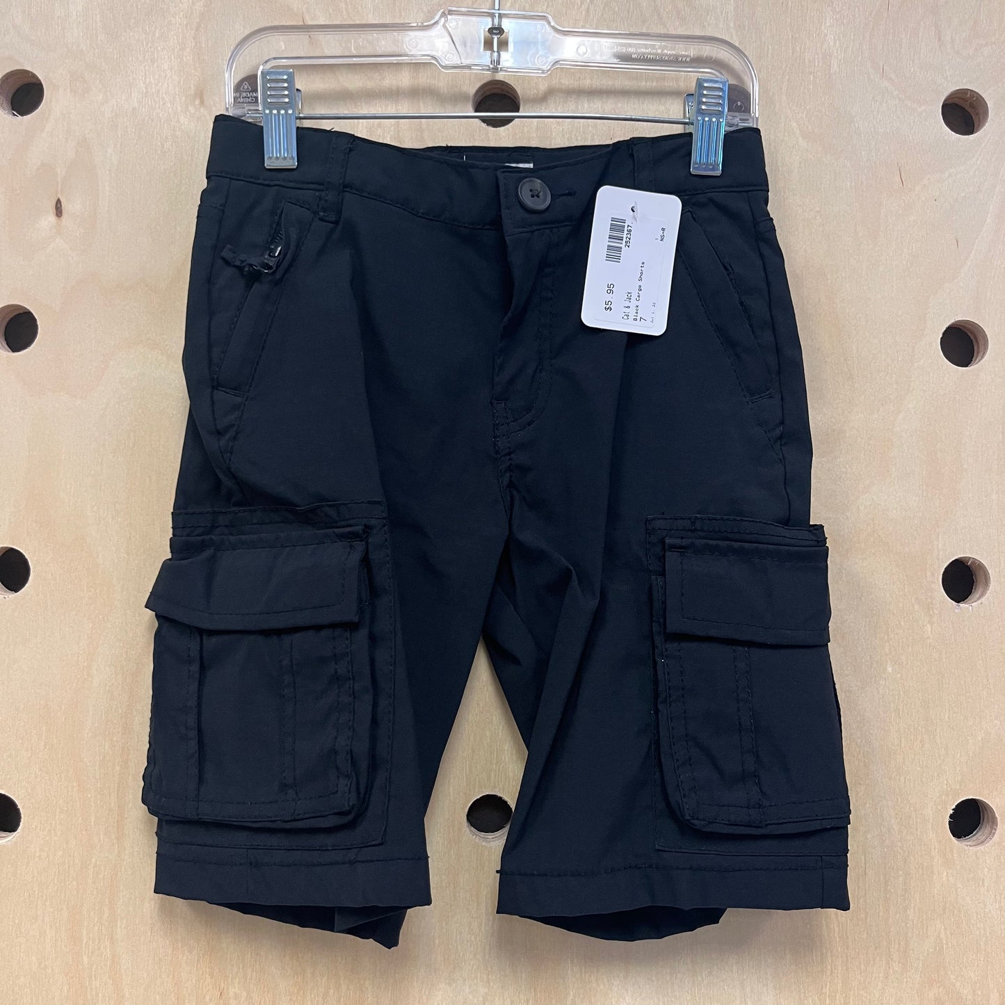 Black Cargo Shorts