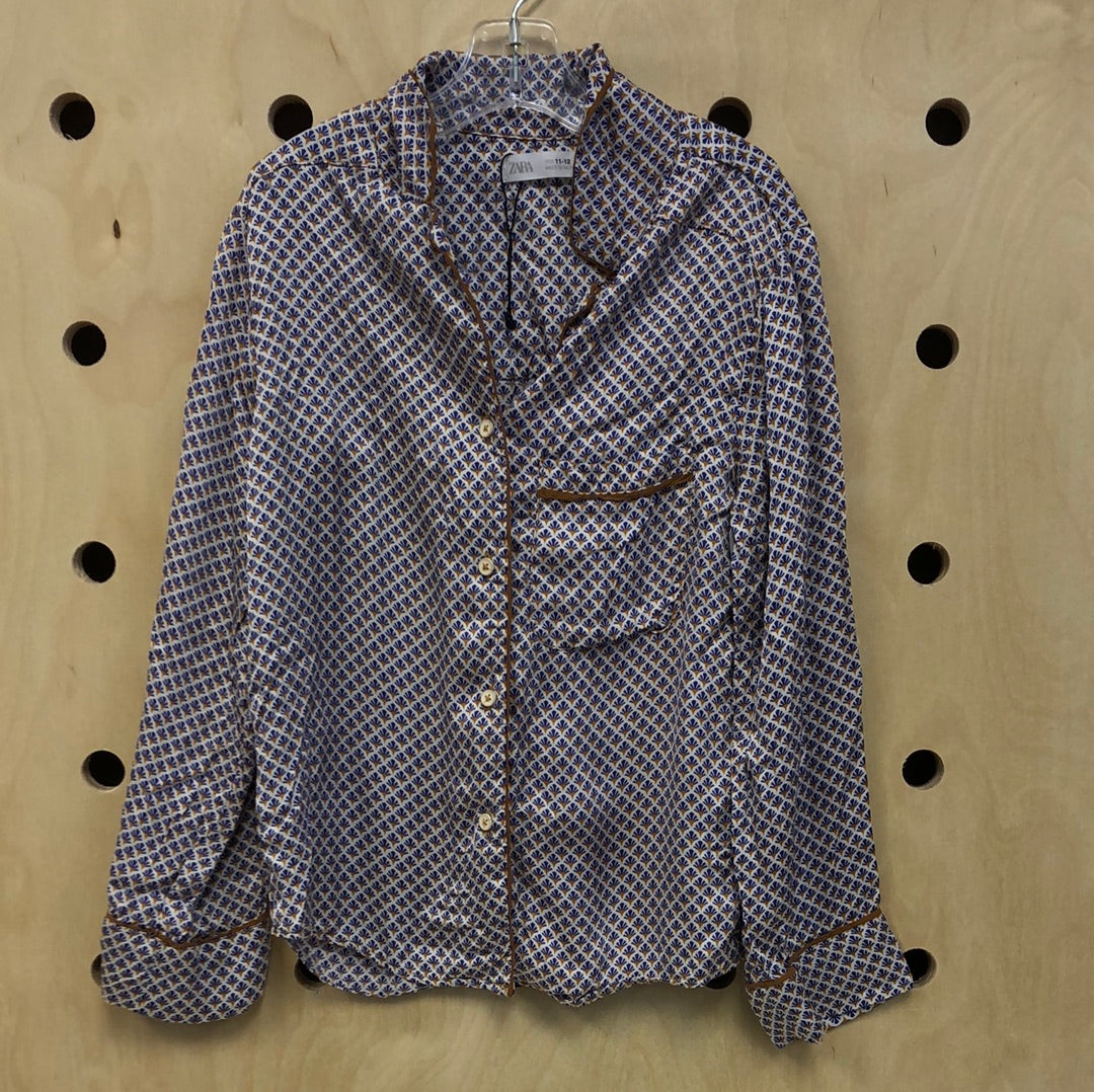 Purple Floral Viscoe Shirt
