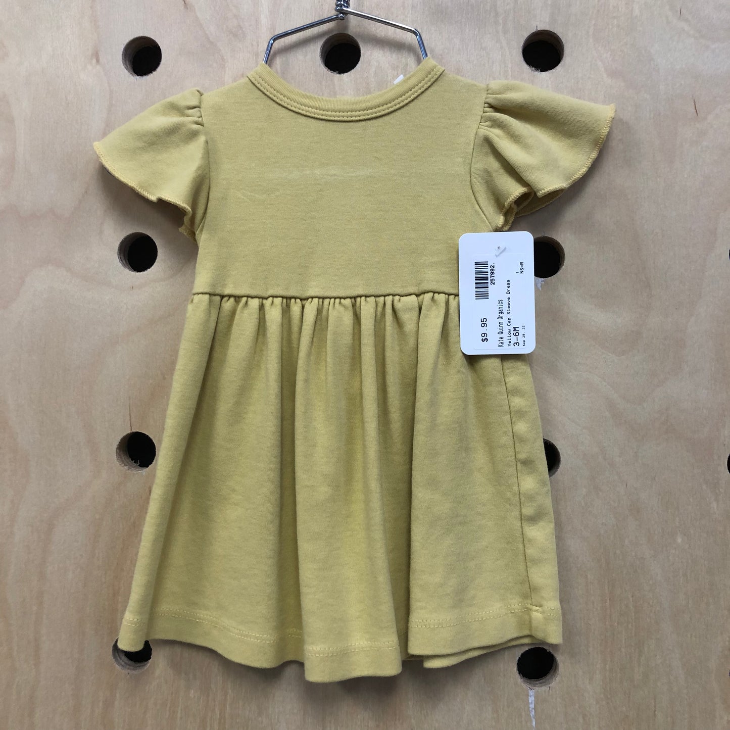 Yellow Cap Sleeve Dress
