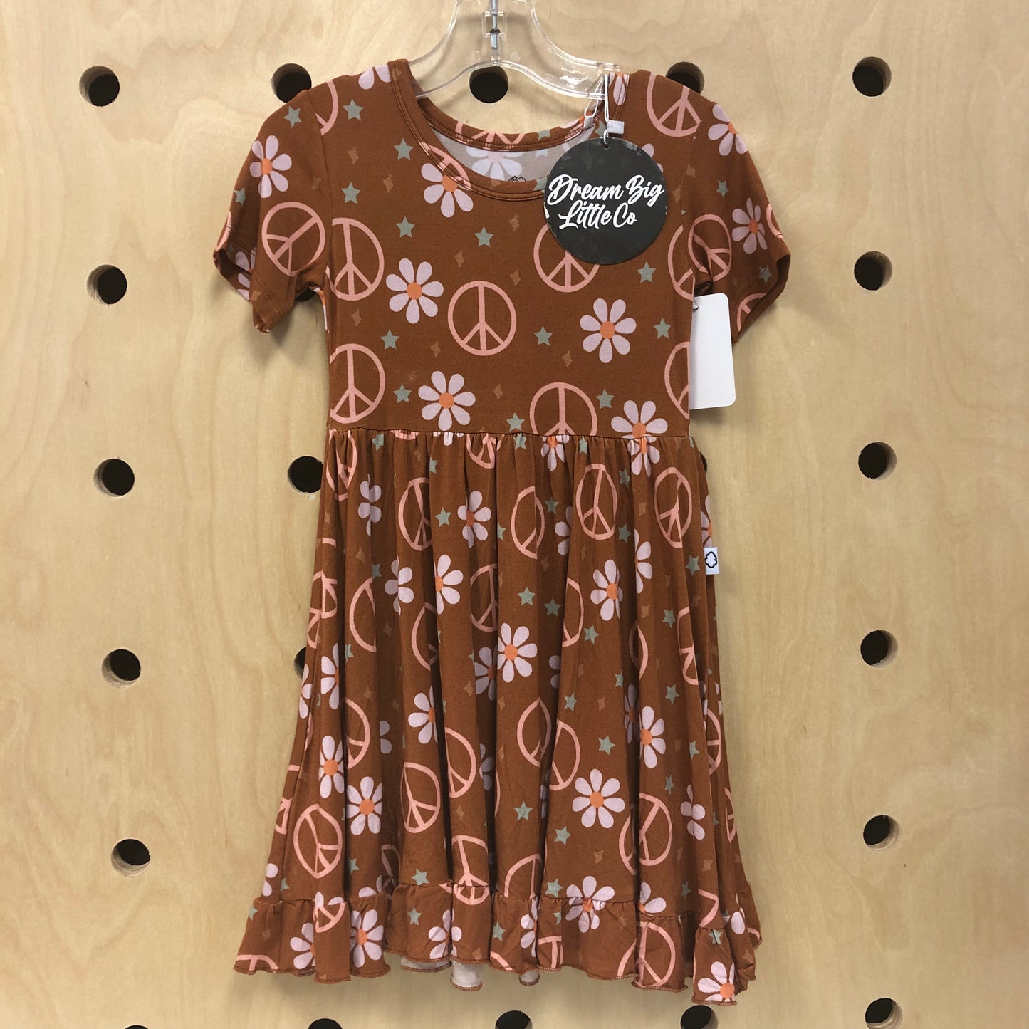 Brown Bamboo Peace Dress NEW!