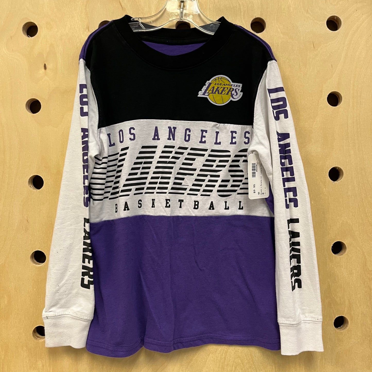 Black + Purple LS Lakers Tee