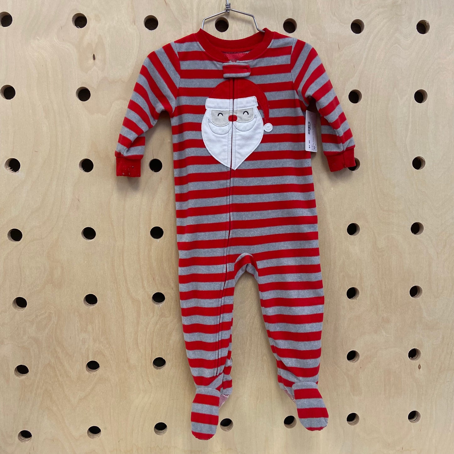 Red/Grey Fleece Santa Footie