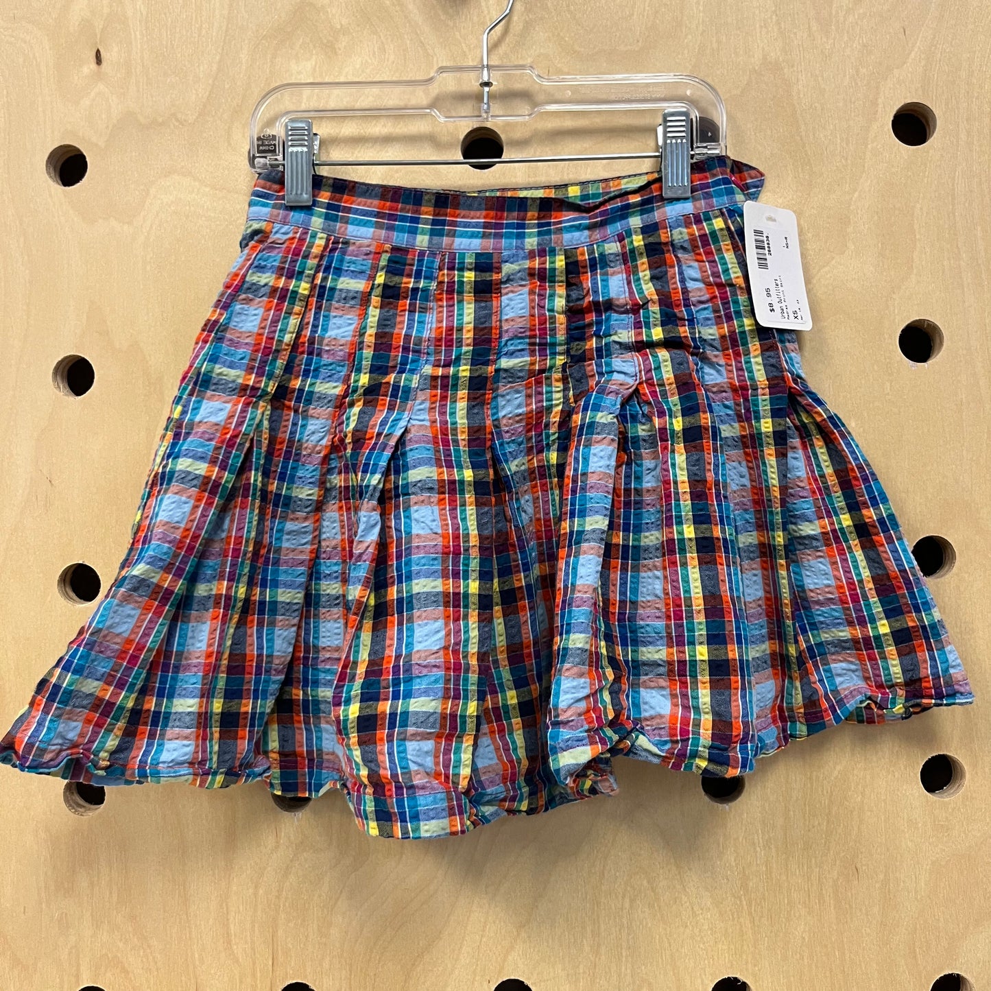 Madras Print Skirt