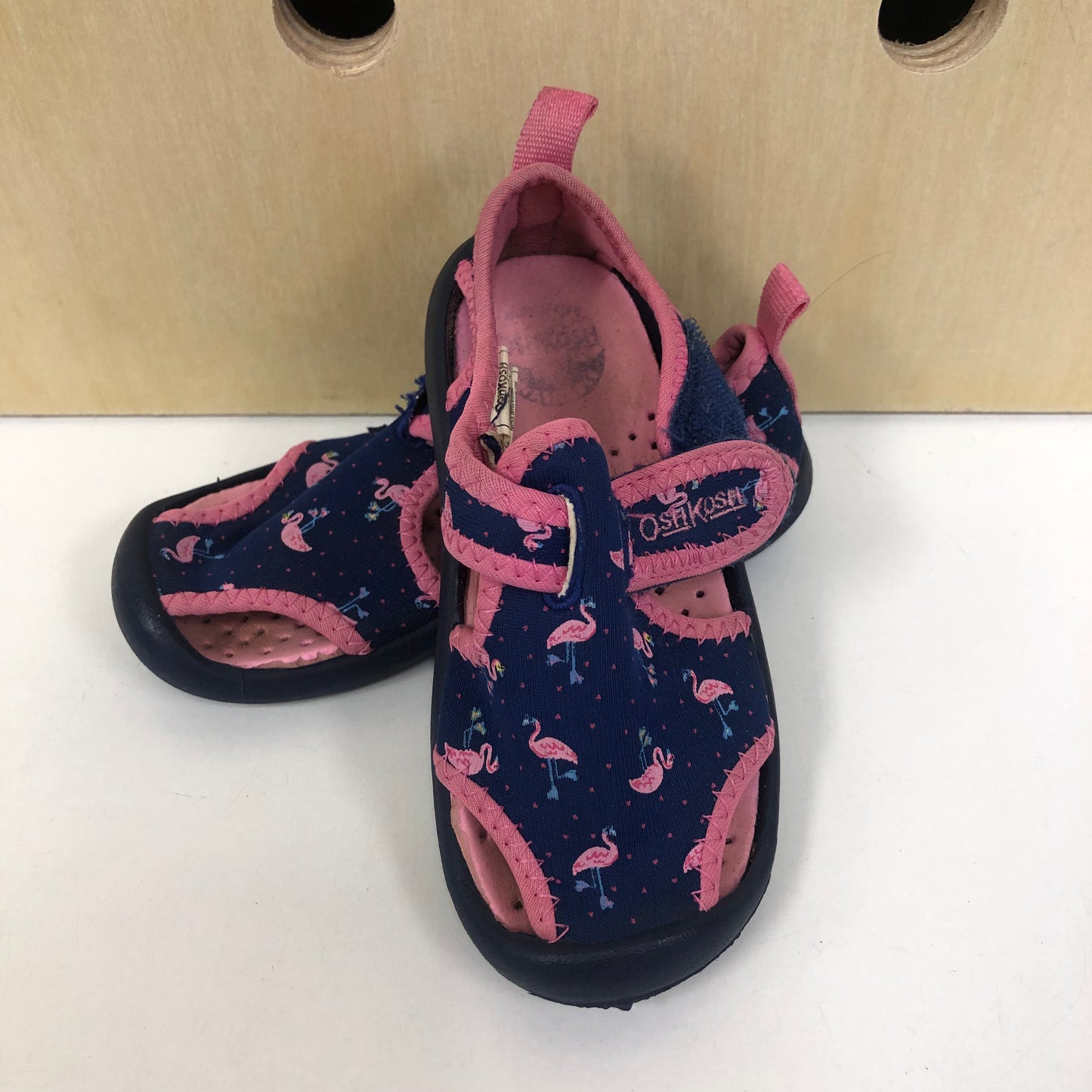 Blue+Pink Flamingo Water Shoes