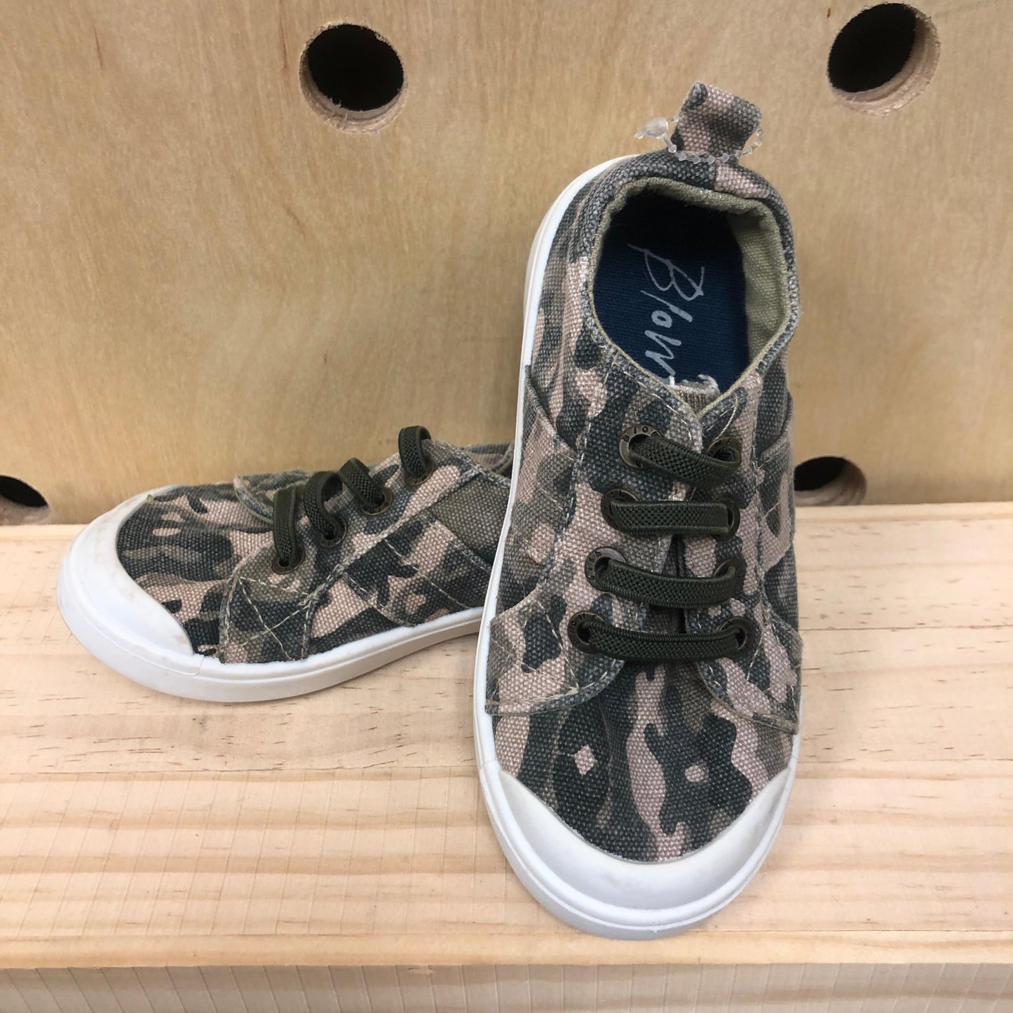 Green Camo Slip Ons