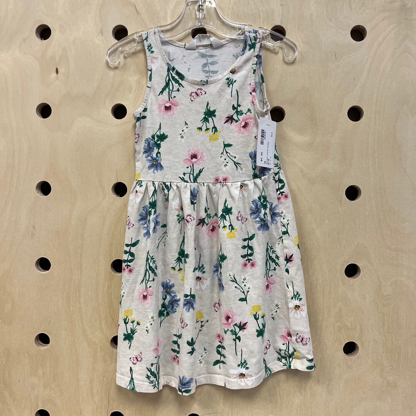 Oatmeal Floral Dress
