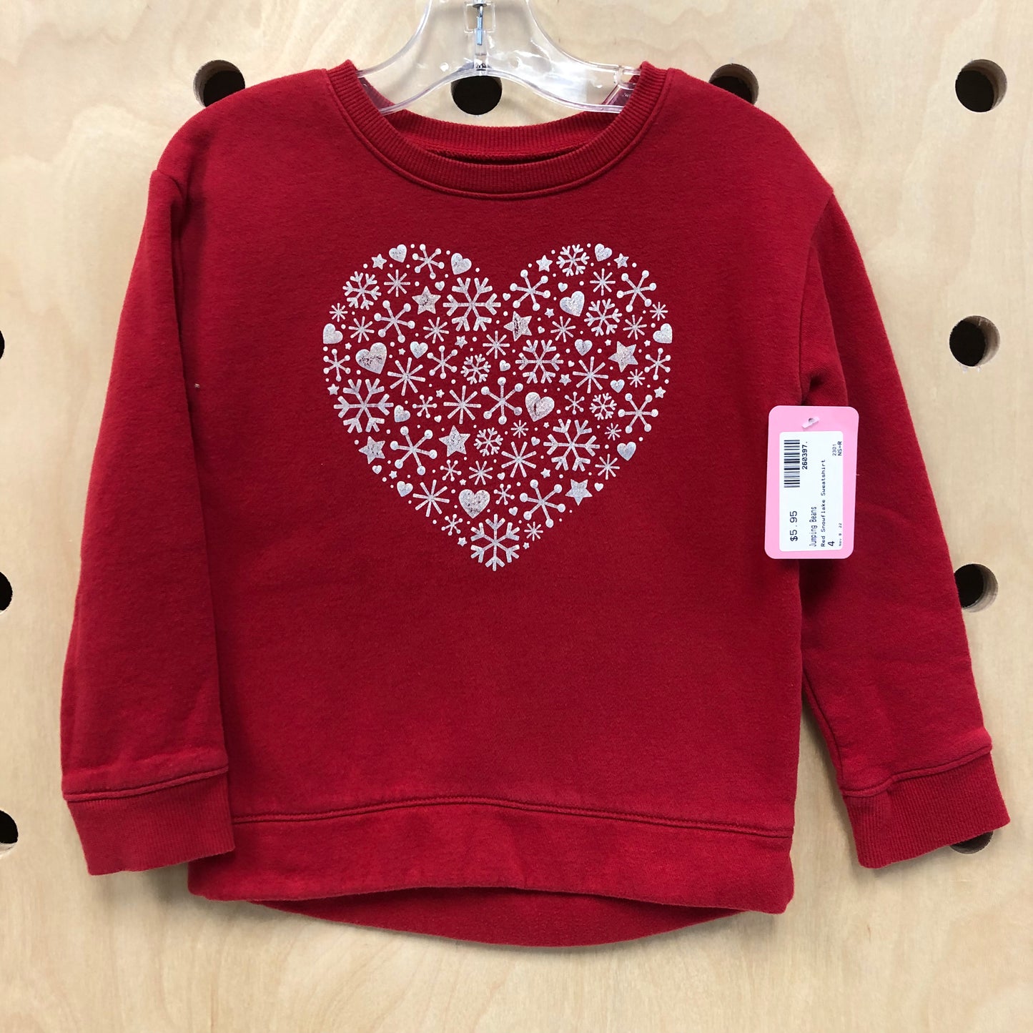 Red Snowflake Sweatshirt