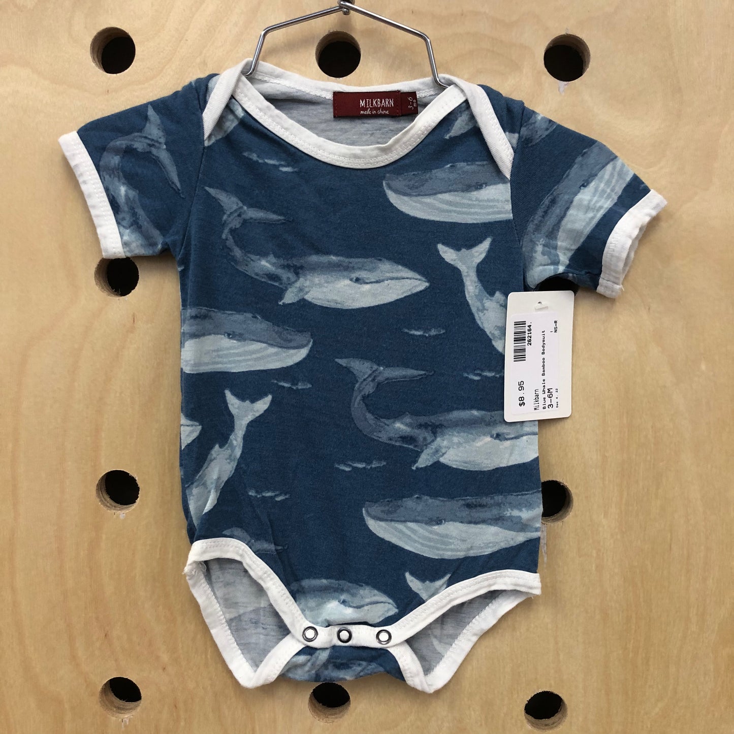 Blue Whale Bamboo Bodysuit