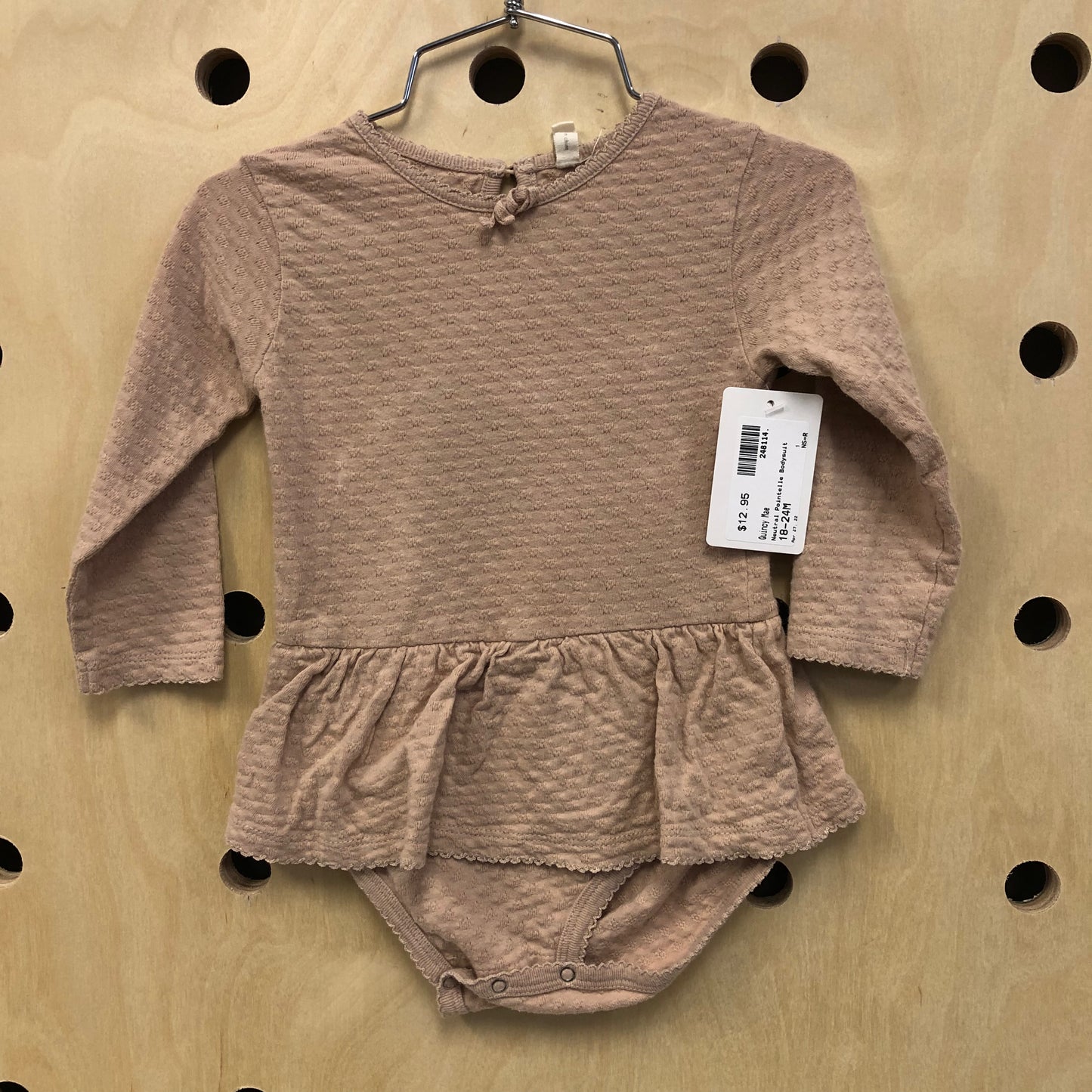 Neutral Pointelle Bodysuit