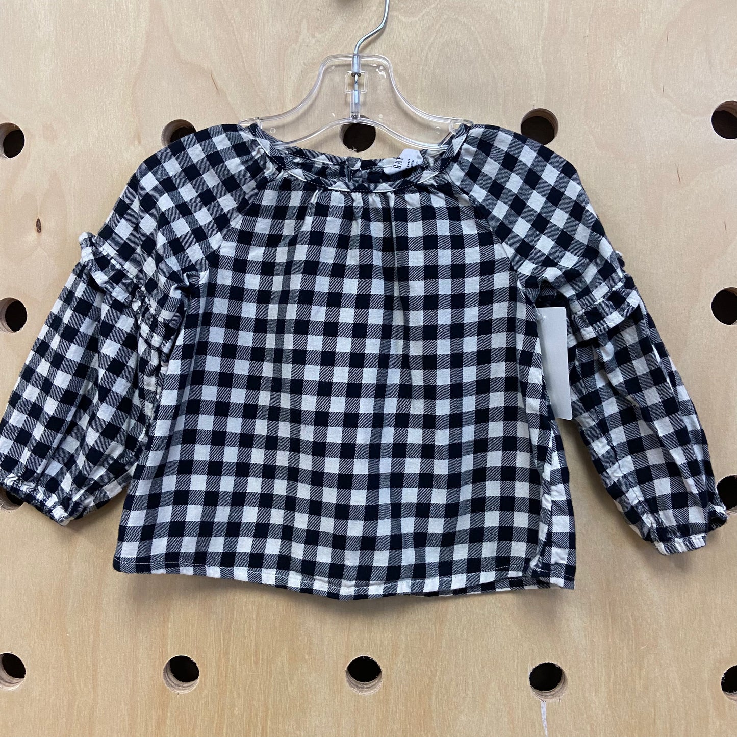 Black + White LS Top