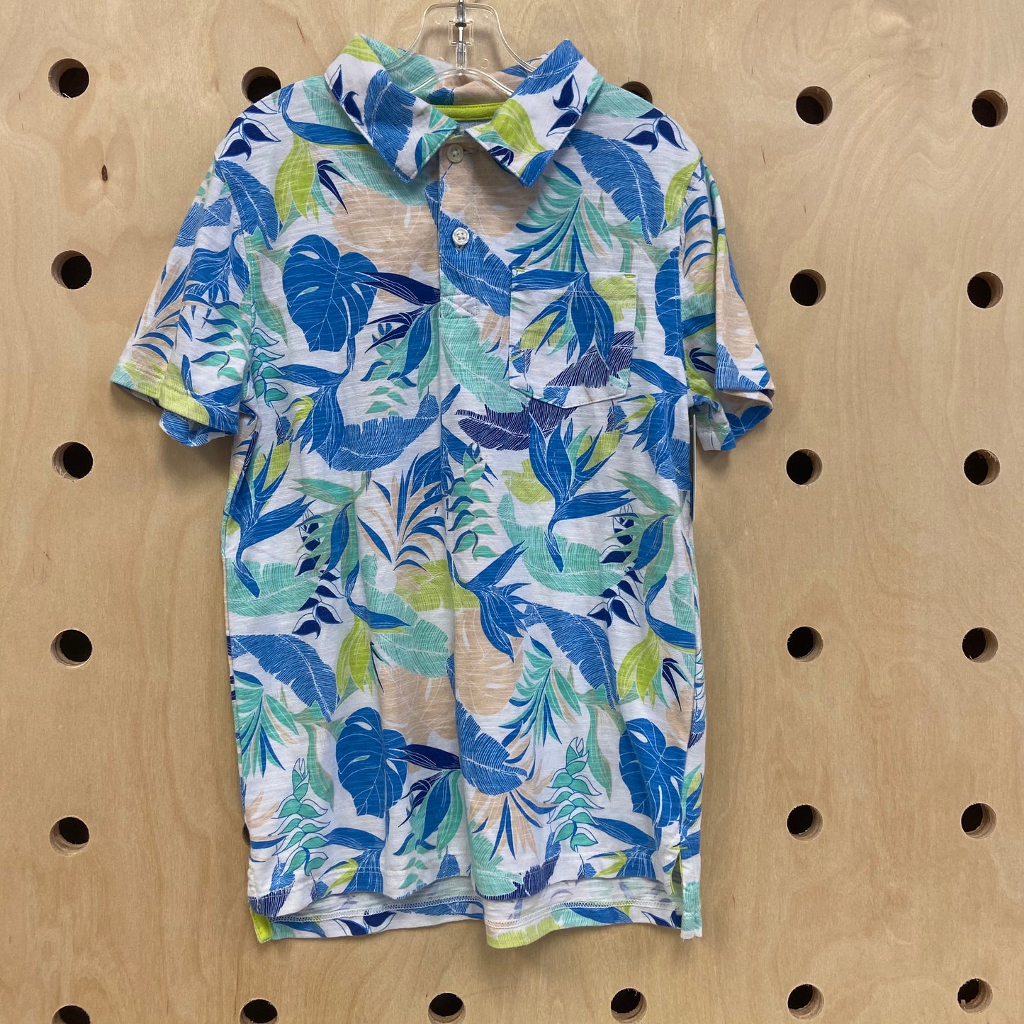 White Tropical Polo