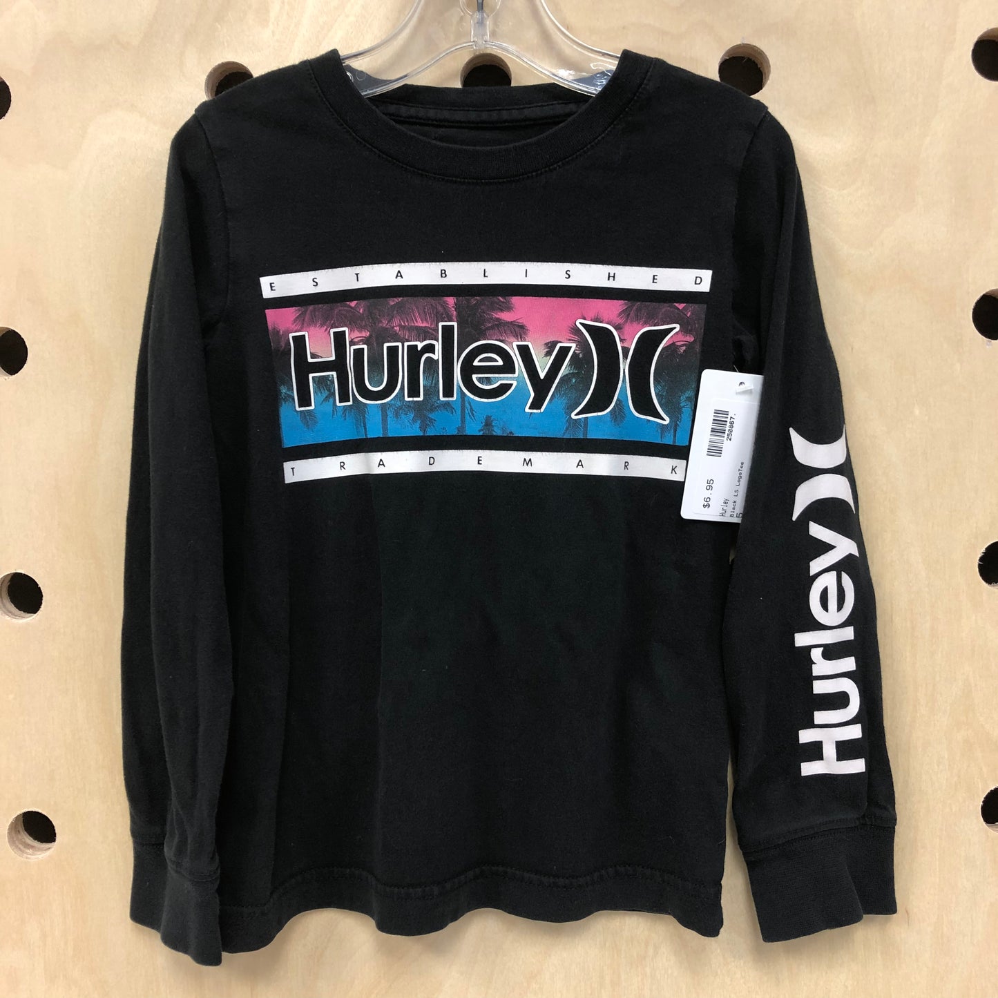 Black LS Logo Tee