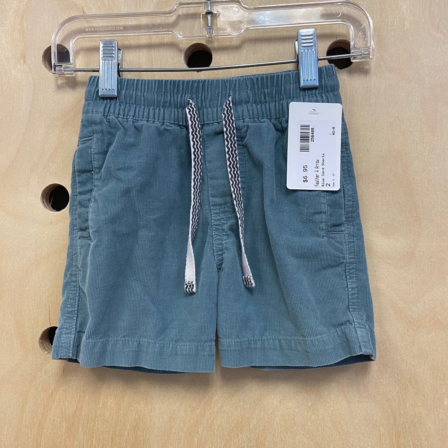 Blue Cord Shorts