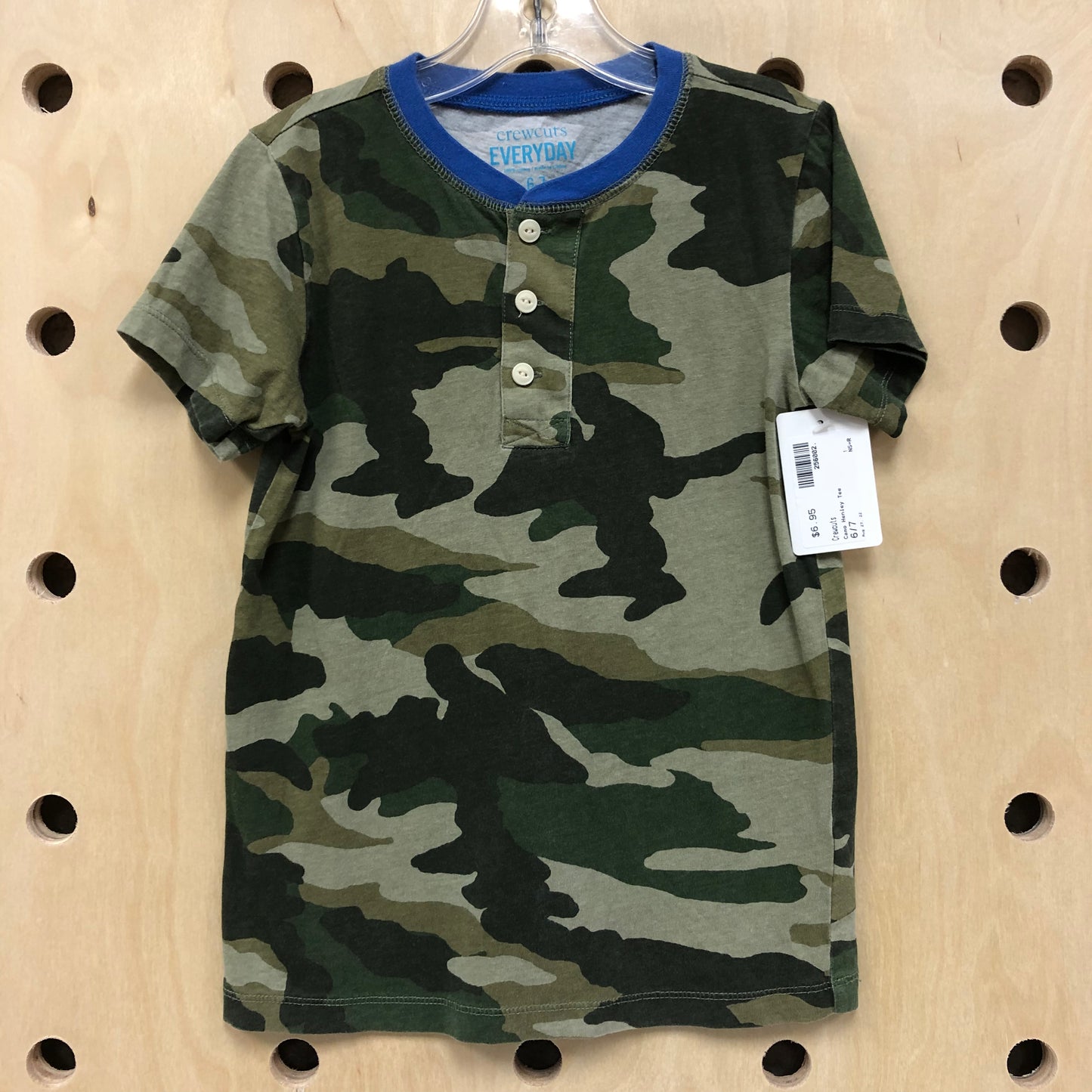Camo Henley Tee